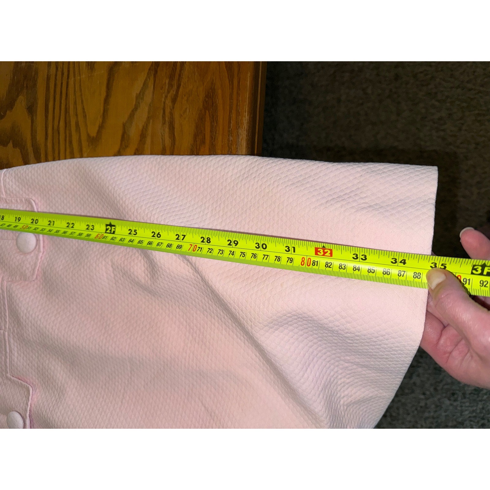 J. McLaughlin Pink Matelasse Sleeveless Shift Dress Button Front 4