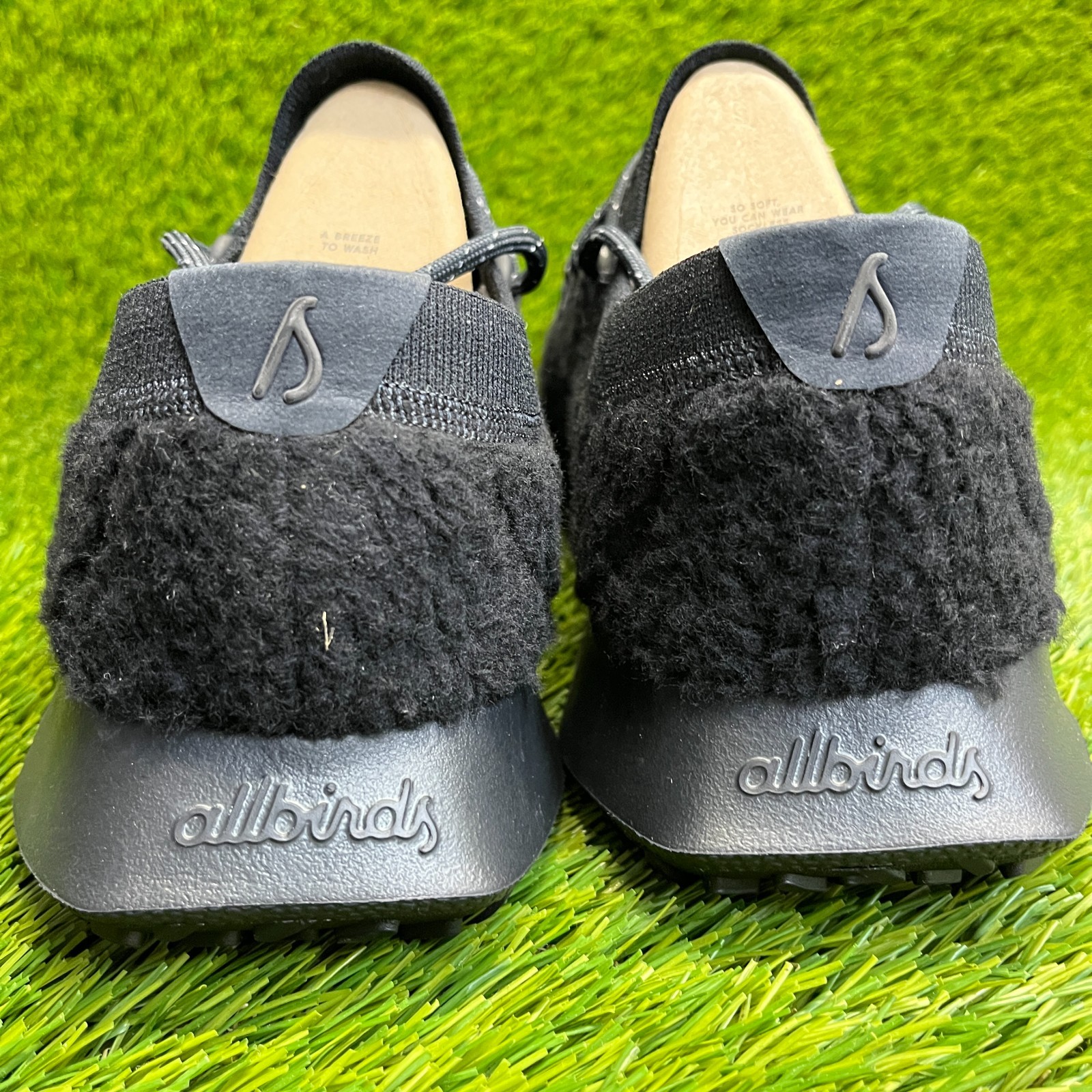 Allbirds Wool Dasher 2 Fluff Mens Size 13 Black Athletic Running Shoes Sneakers