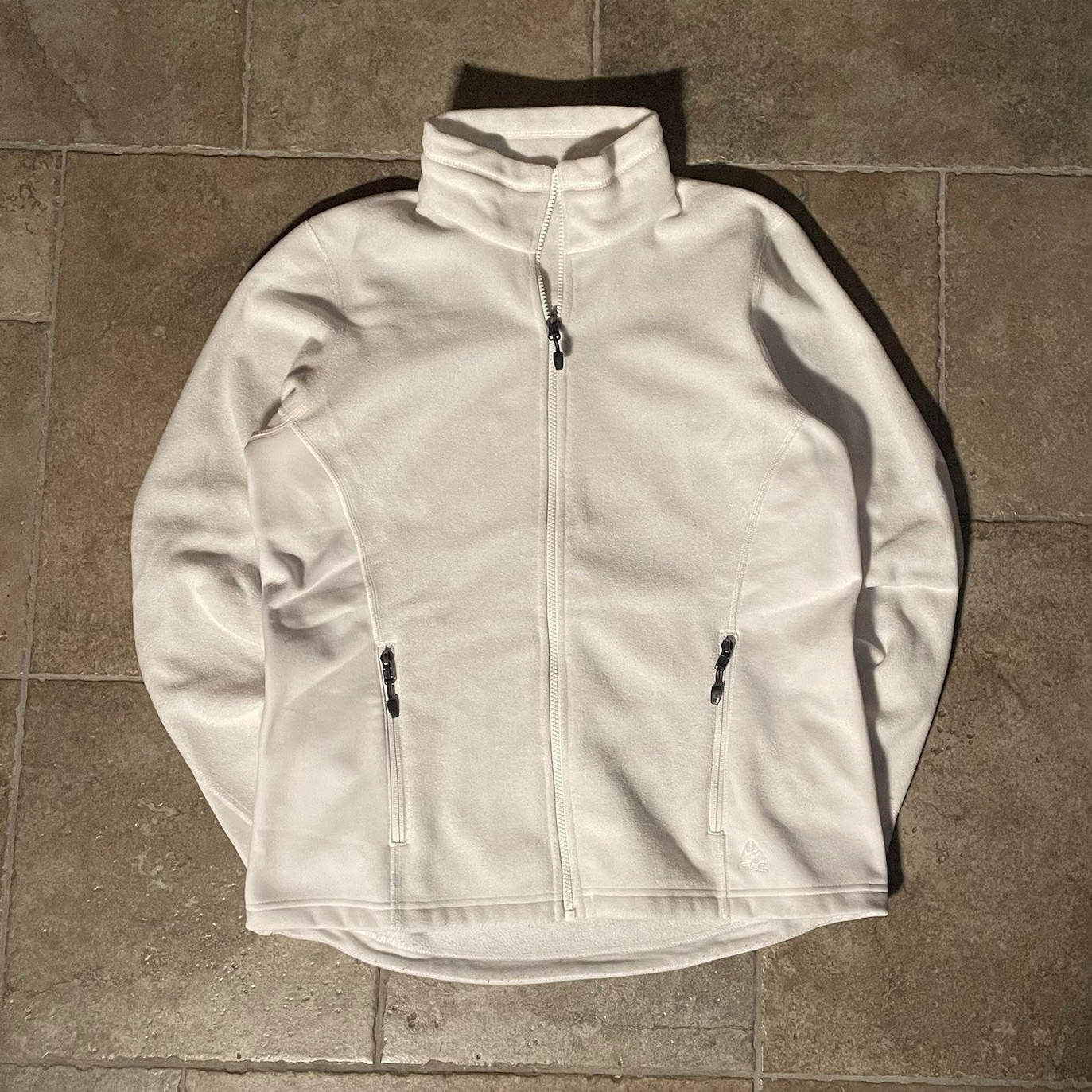 Nike ACG Women’s White Full Zip Fleece Track Jacket w/ Zipped Pockets M
