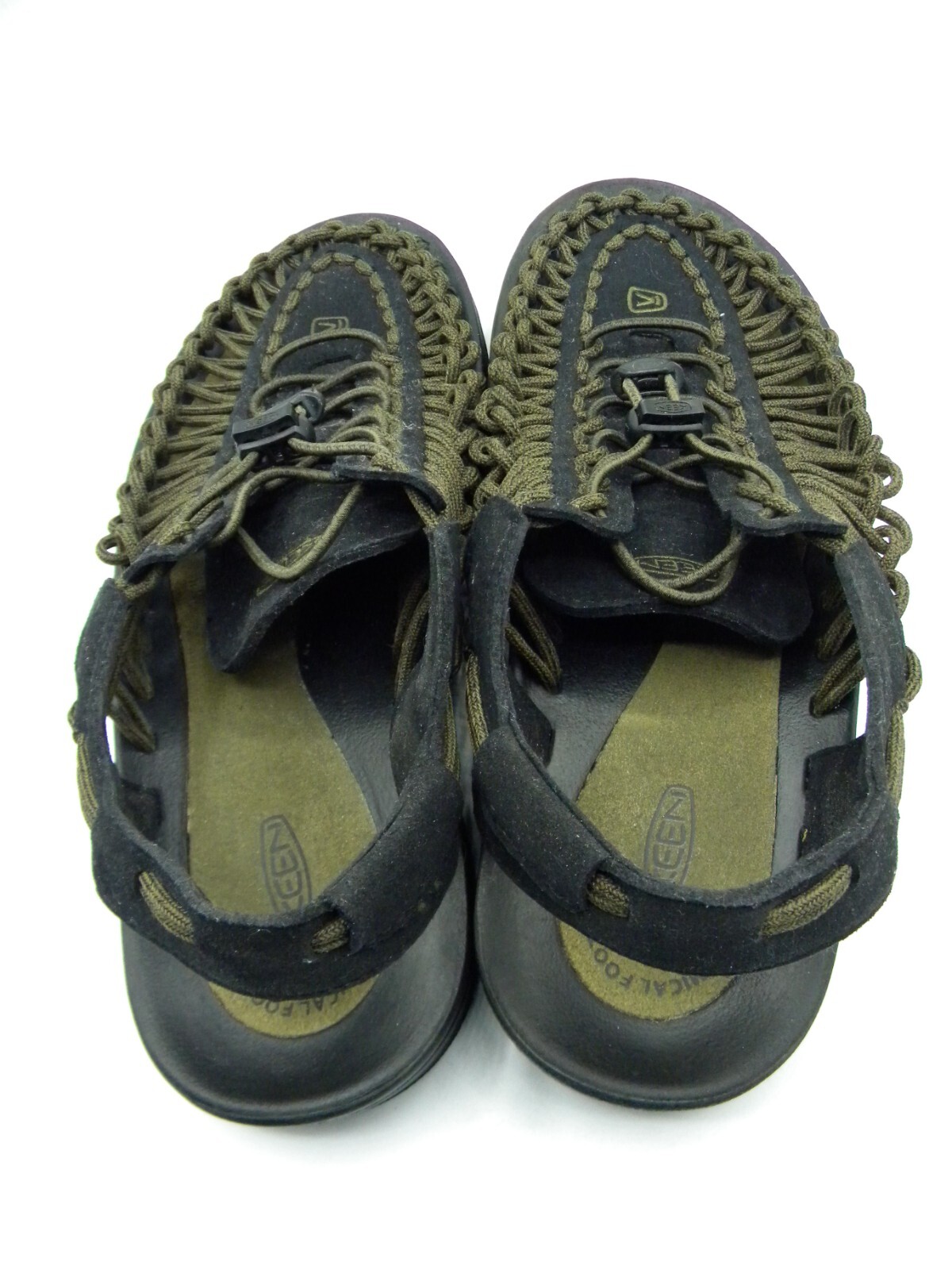KEEN Uneek Black & Gray Bungee Strap Sport Sandals Men’s Size EU 43 US 10