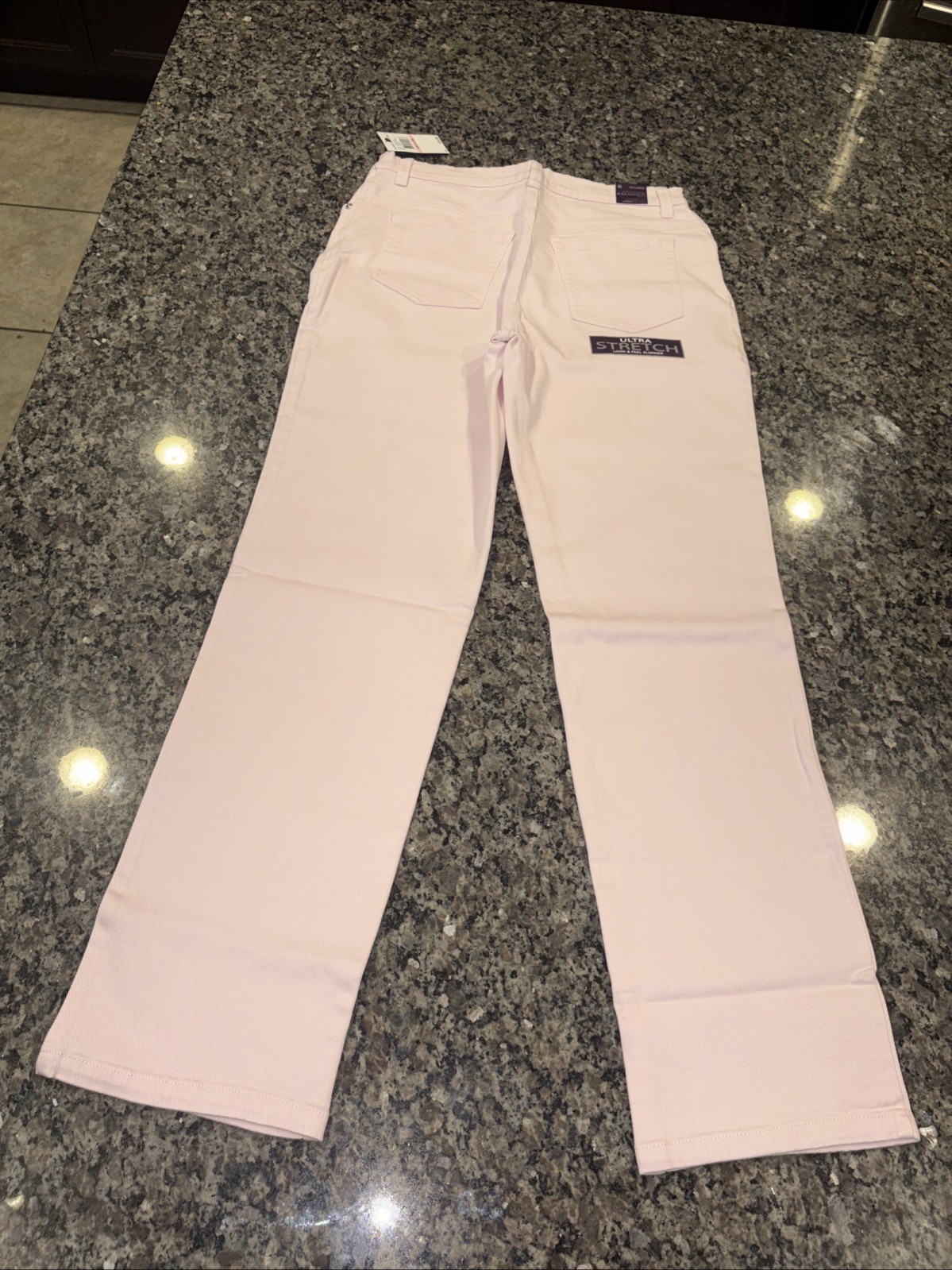 Gloria Vanderbilt Womens Pink Amanda Stretch Denim Pants Sz 10 New With Tags
