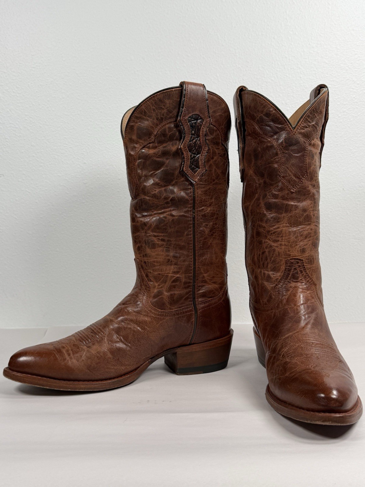 Men’s Cattle Baron Cowboy Boots Size 9 D Scotch Goat DH5441 Ranch Riding Western