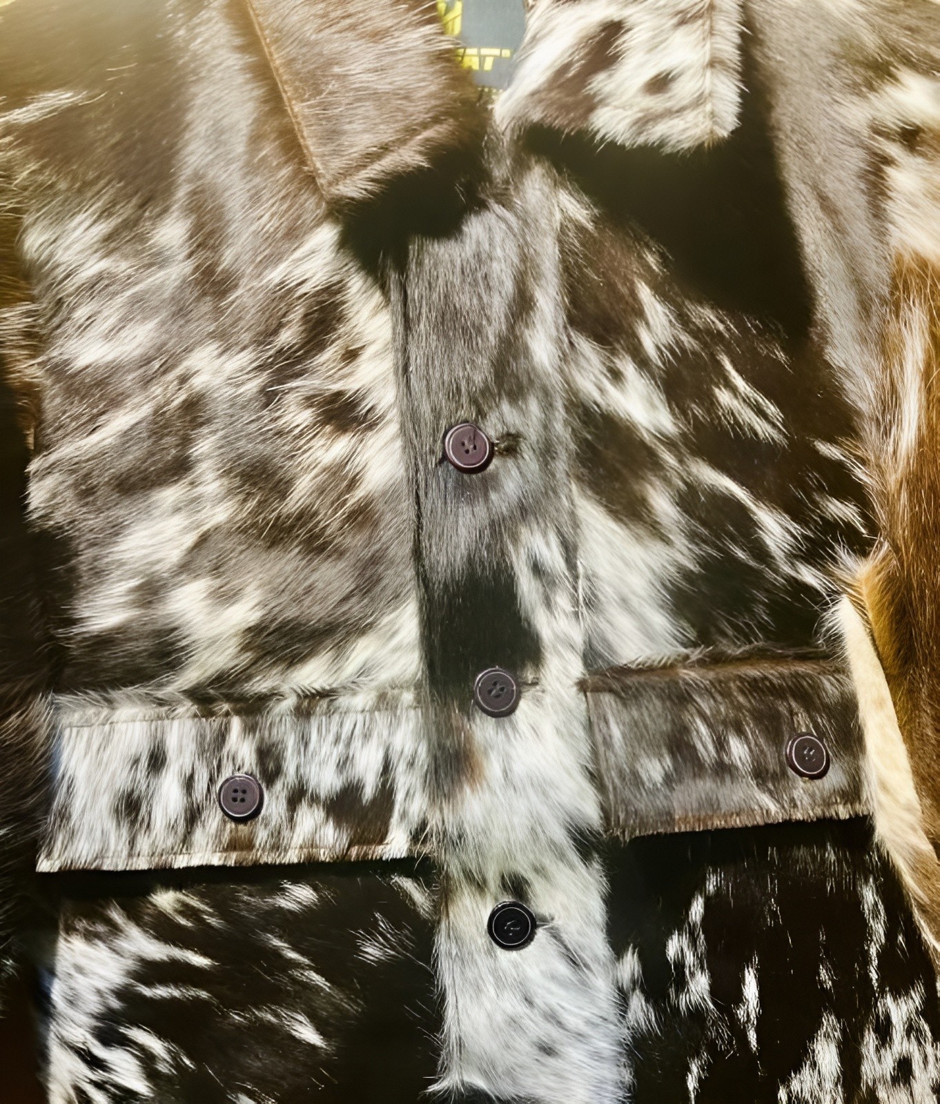 Genuine Cowhide Hair on Leather Jacket | Natural Pony Skin Western Outerwear