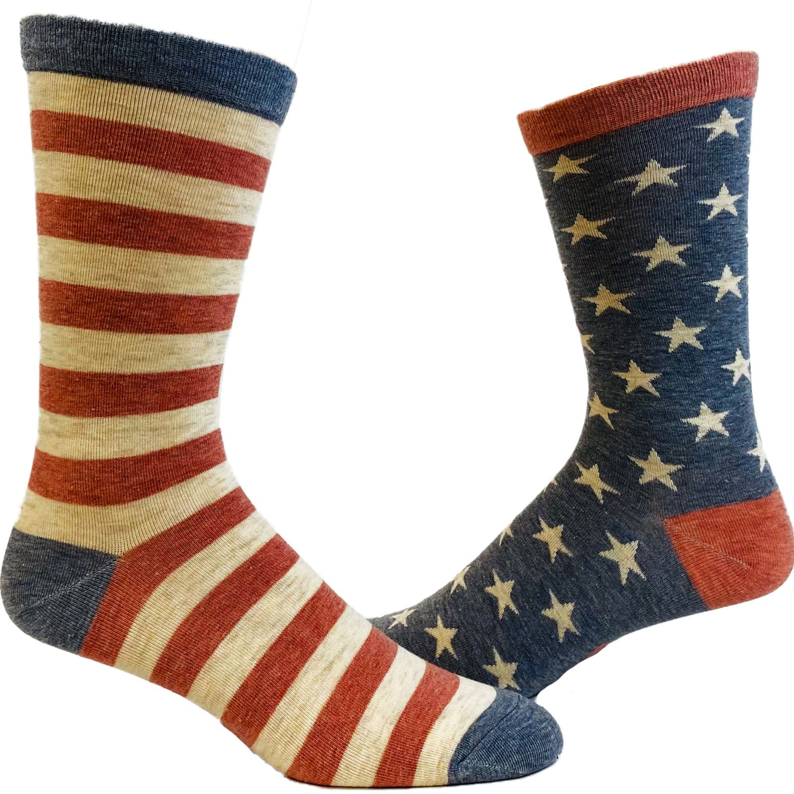 Men’s Stars and Stripes Socks Festive 4th Of July Independence Day Patriot