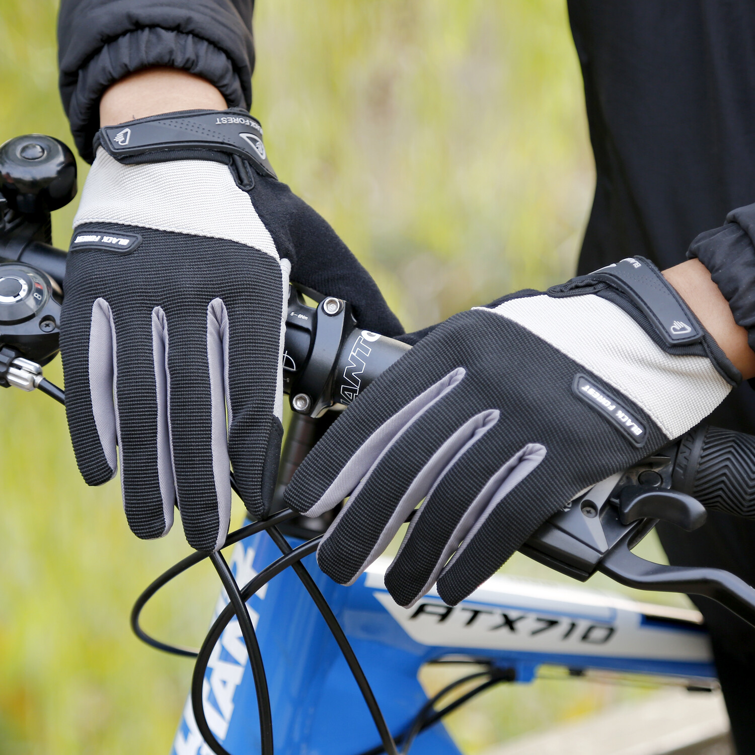 Men Women Full Finger Touch Screen Cycling Gloves MTB DH Mountain Bike Gloves US