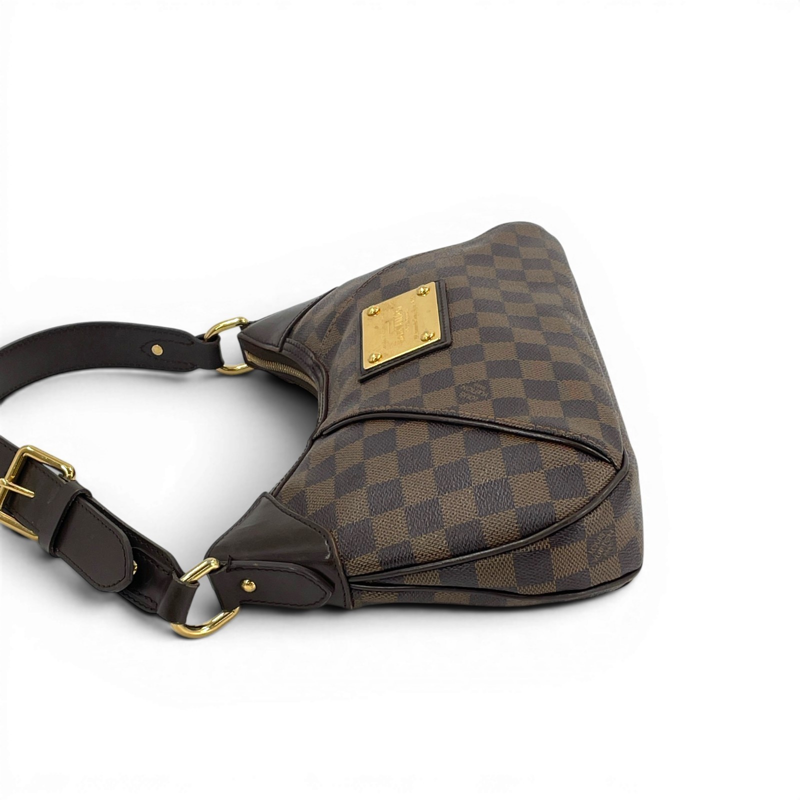 LOUIS VUITTON Thames PM Damier Ebene Canvas Brown Shoulder Bag N48180