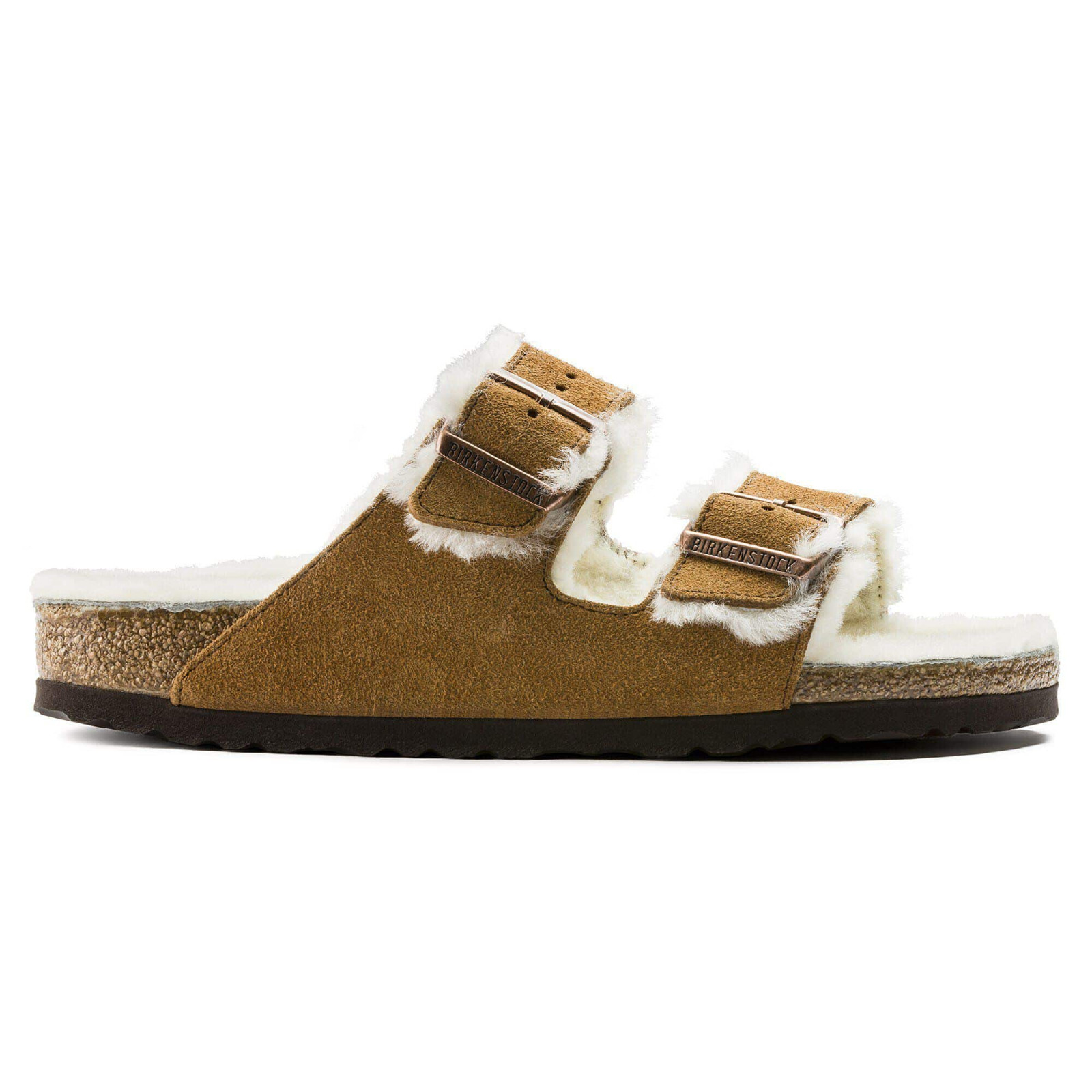 Birkenstock Arizona Shearling Suede Leather Sandals Unisex Shoes Sizes 6–9