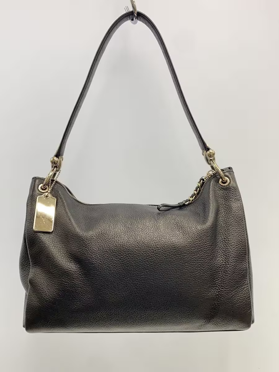 COACH Tote Bag Leather BLK Solid F28987