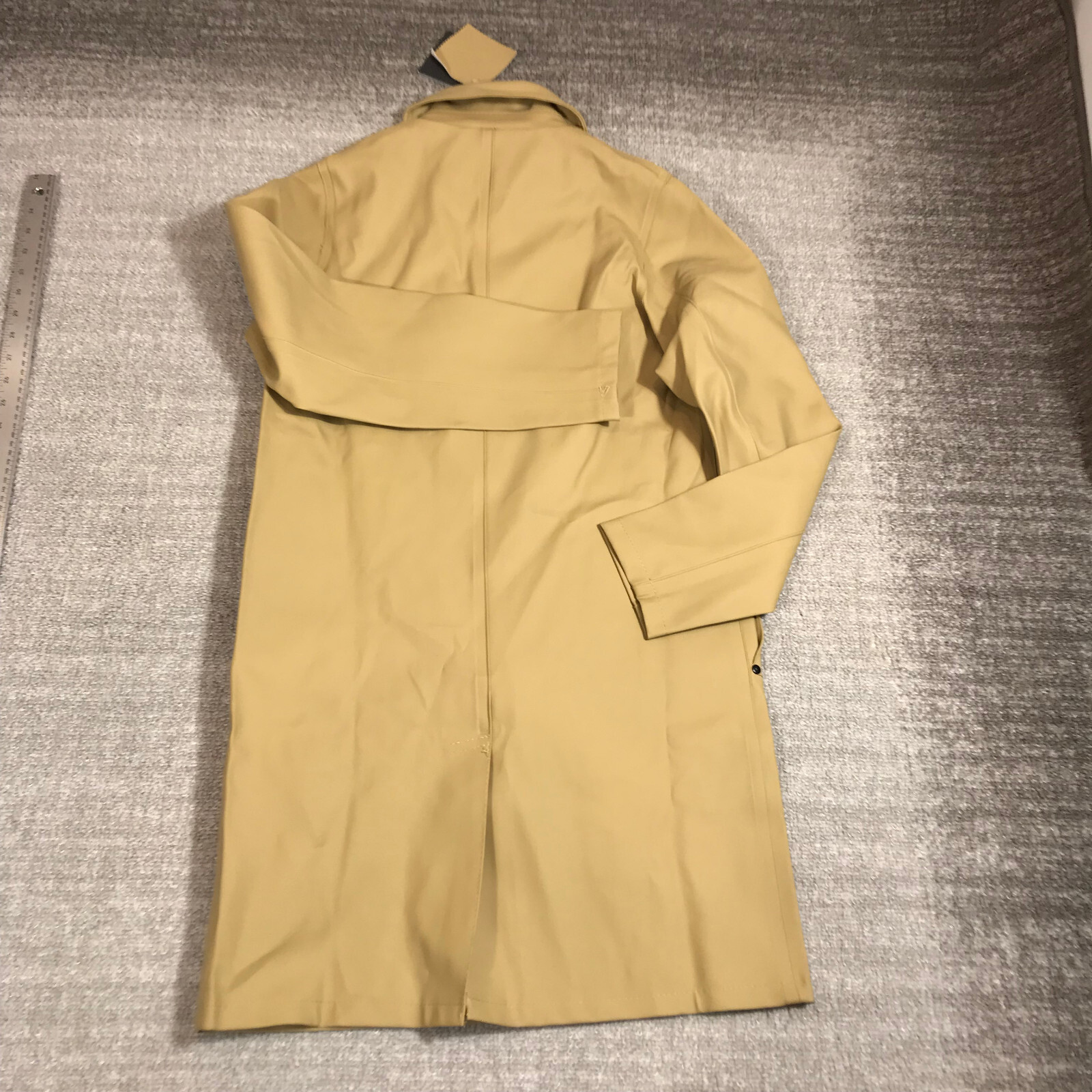 Stutterheim Stockholm Jacket Mens Extra Small Raincoat Bomber Mosebacke Snap Tan