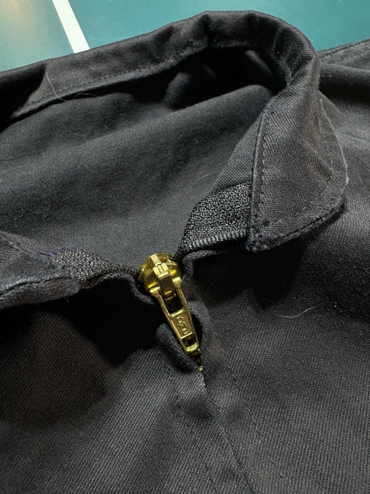 VTG 1991 French Police Dog Handler Bomber Jacket J. Veyrier Black 100L DMC Zip