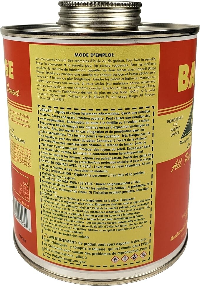 Barge Waterproof Original All Purpose Cement Neutral Shoe Glue – 32 fl oz
