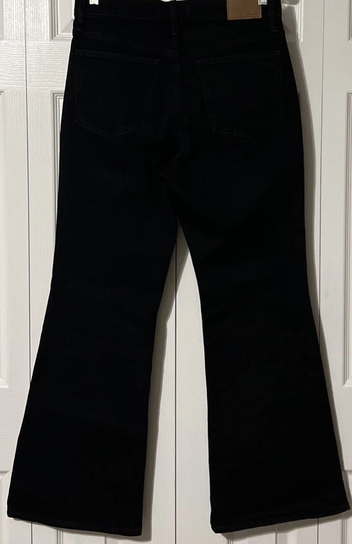 Madewell The Perfect Vintage Flare High Waisted Black Jeans SZ 28 (32×31)