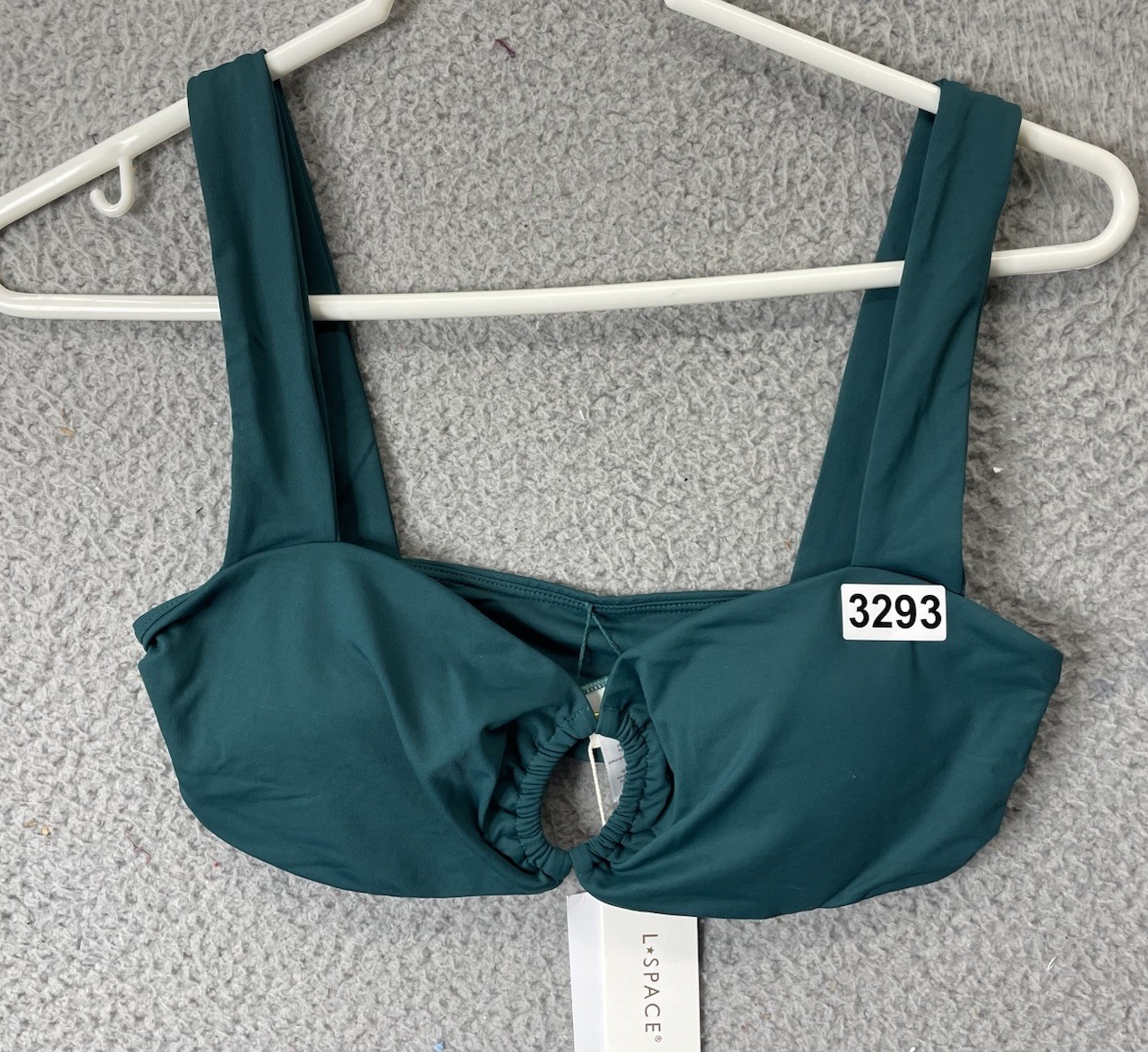 🔥L • SPACE Swim Willow Bikini Top Hunter Green • Women’s Size Medium M $114
