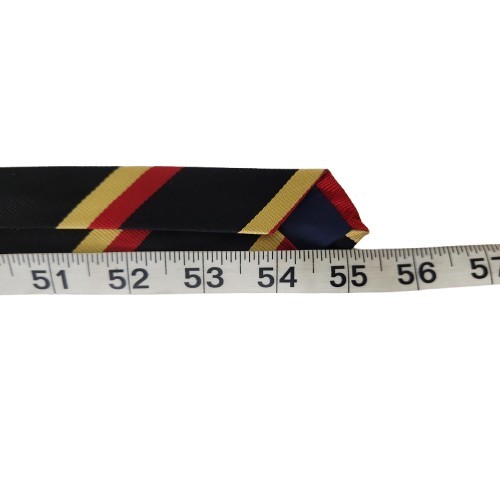 Vtg. J.S. Blank Coiswold Collection Black Yellow Red Stripe 100% Silk Tie