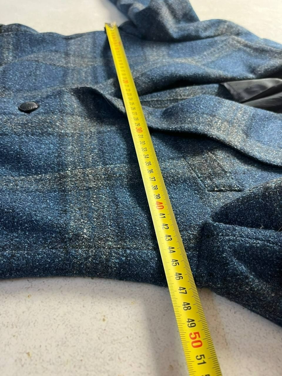 DDP Vintage Tagliatore Blue Plaid Wool Blazer Sport Coat Size IT 44R