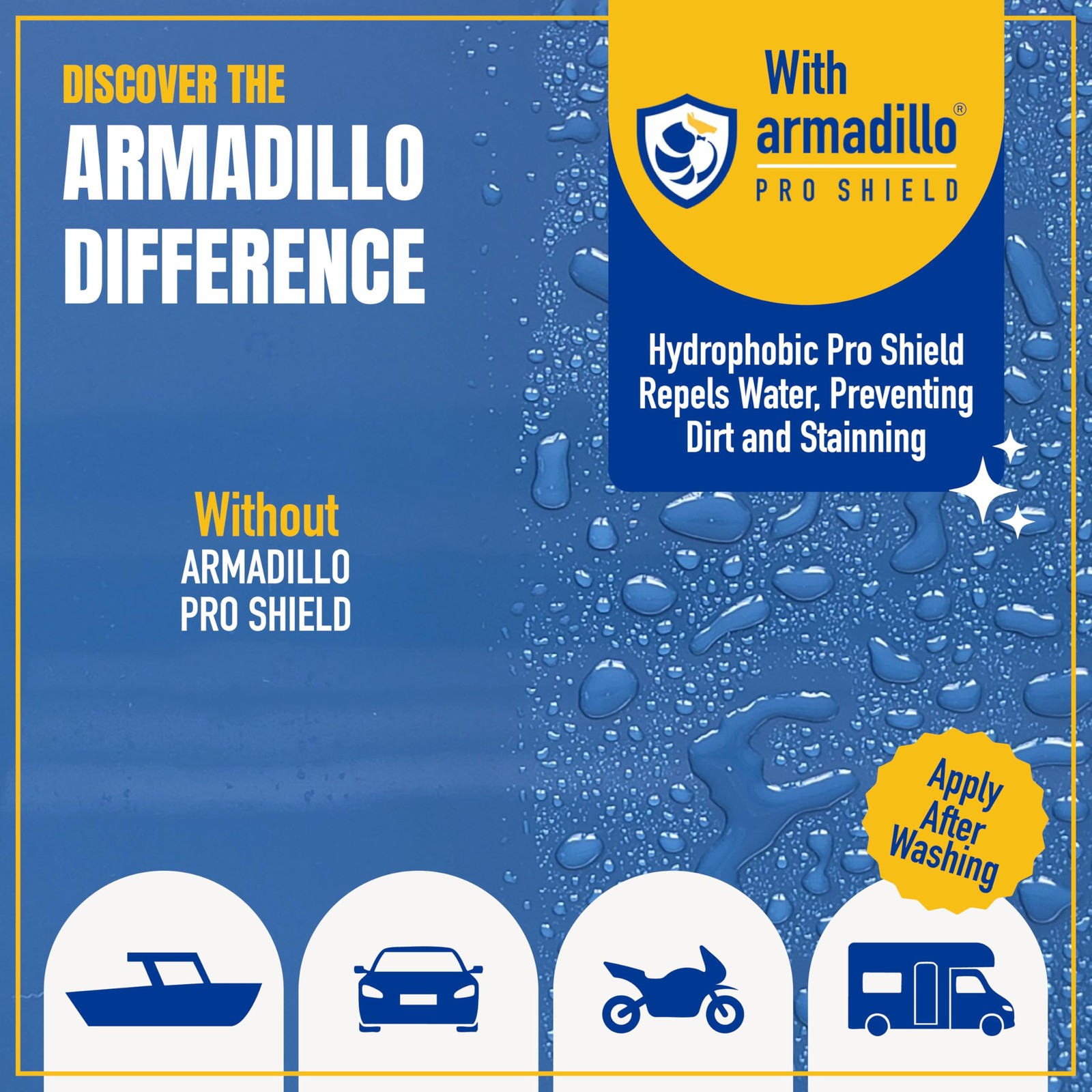 Armadillo Pro Shield 64 Oz Refill Professional Ceramic Coating For Cars