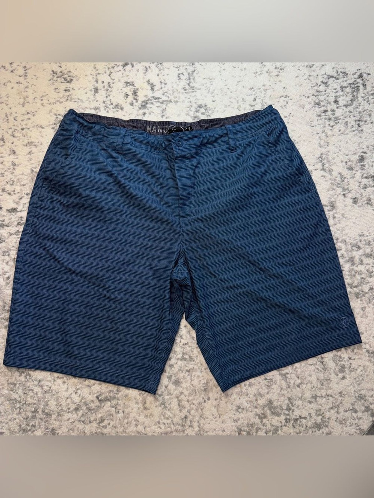 Hang Ten Men’s Striped Chinos – Blue and Gray
