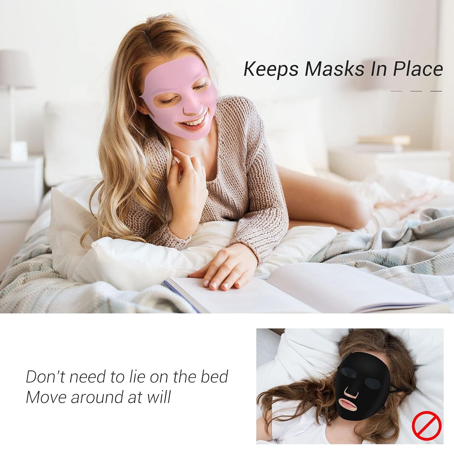 Vibrant 5-Piece Silicone Sheet Mask Covers – Prevent Evaporation & Nourish