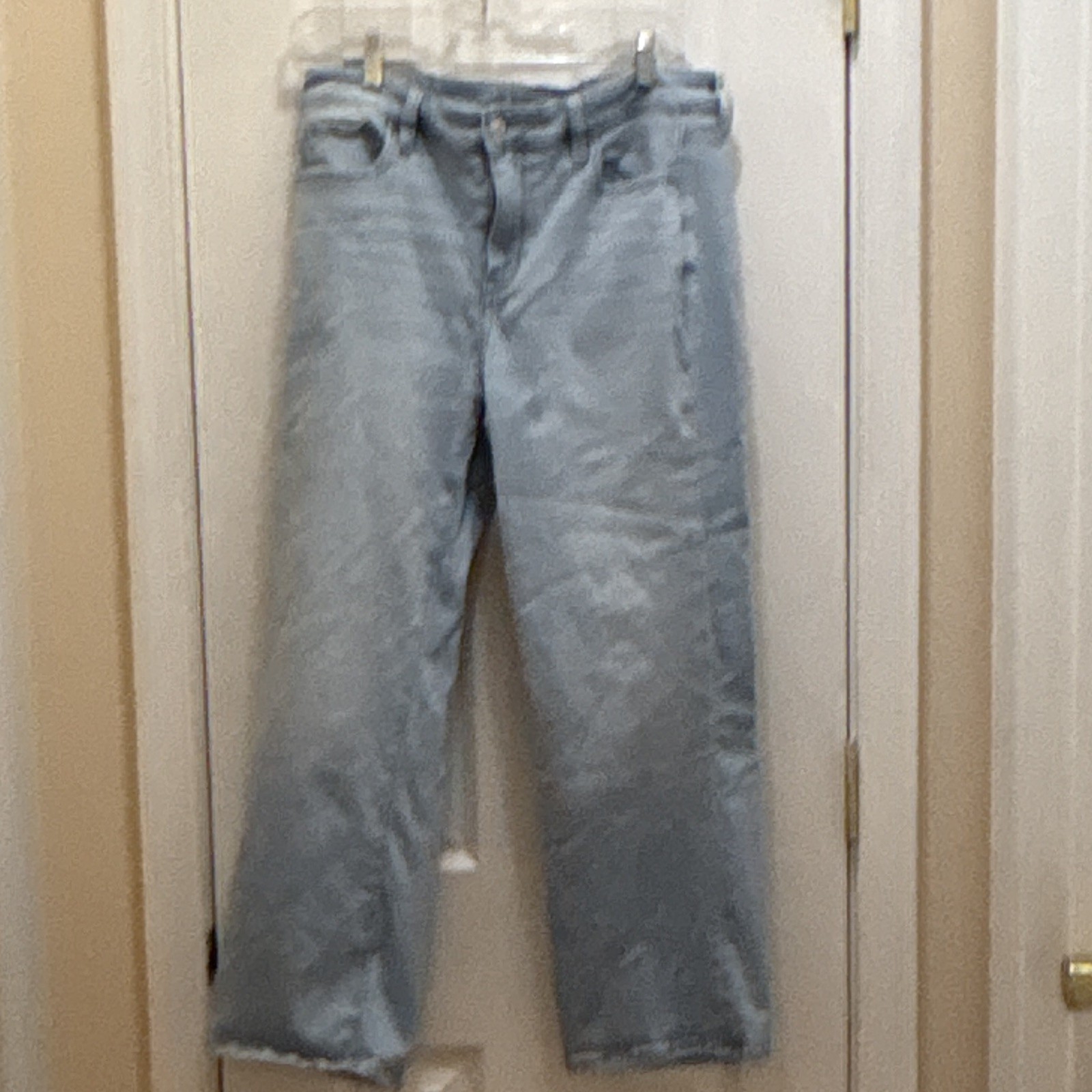 American Eagle High Rise Kick Boot Crop Light Wash Stretch Blue Jeans 10