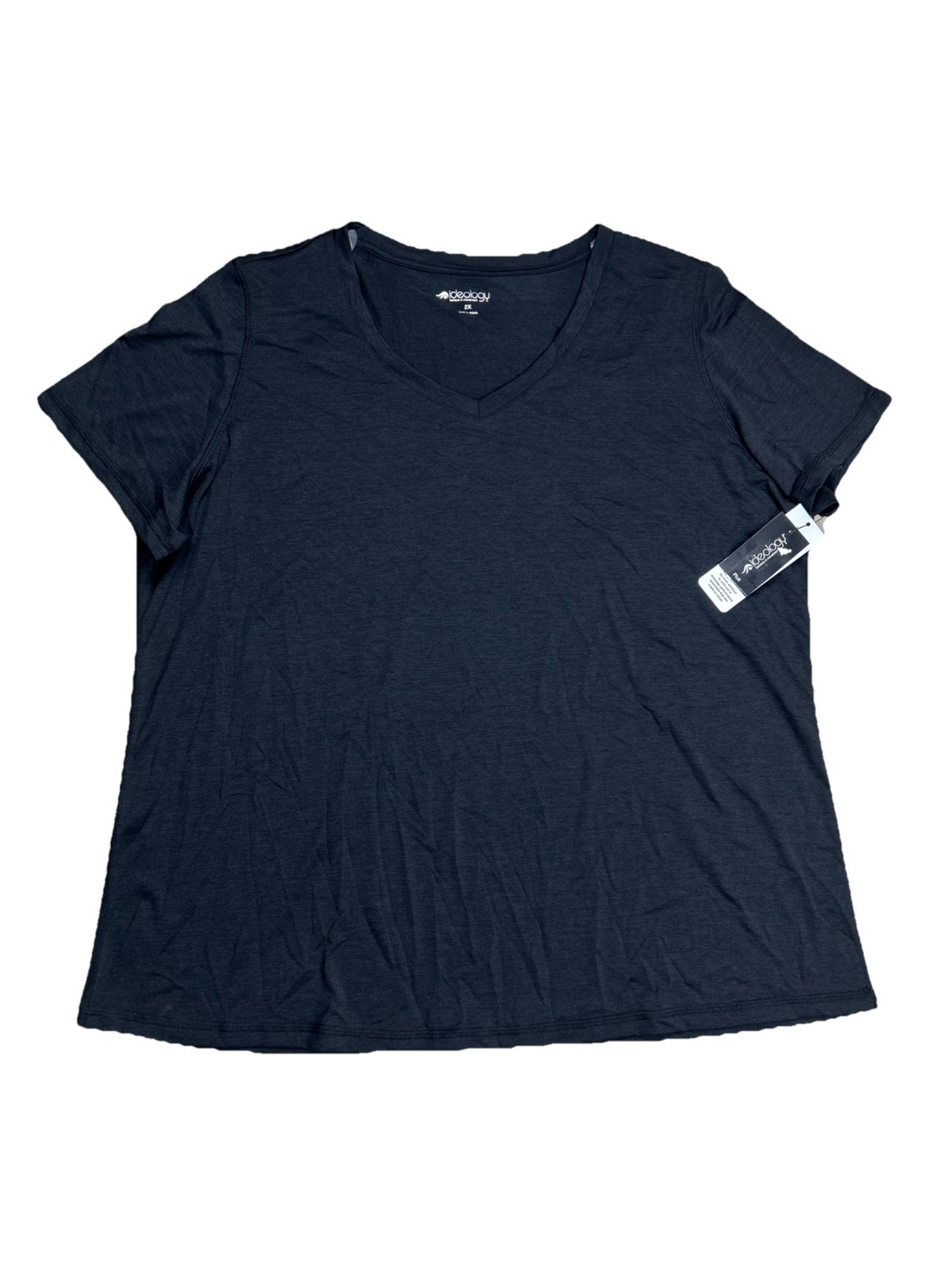 ID Ideology Women’s Plus Performance T-Shirt Super Soft Tee Black Size 2X NWT