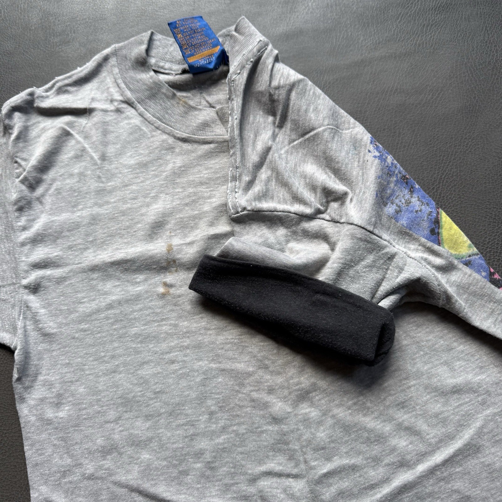 vintage 80s ocean pacific distressed faded graphic shirt