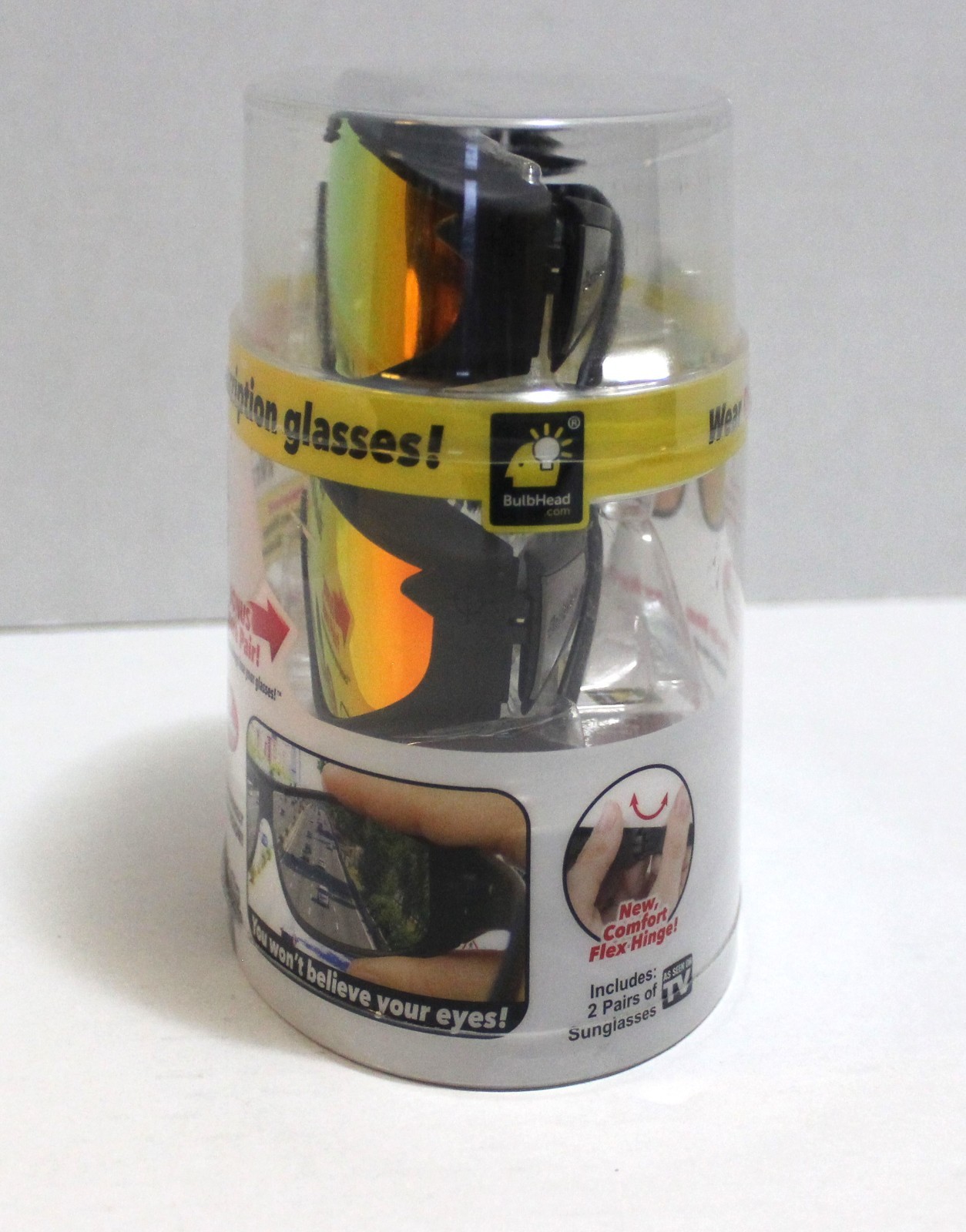 2 BattleVision Wrap Around HD Polarized Wear Over Your RX Glasses UV Protection