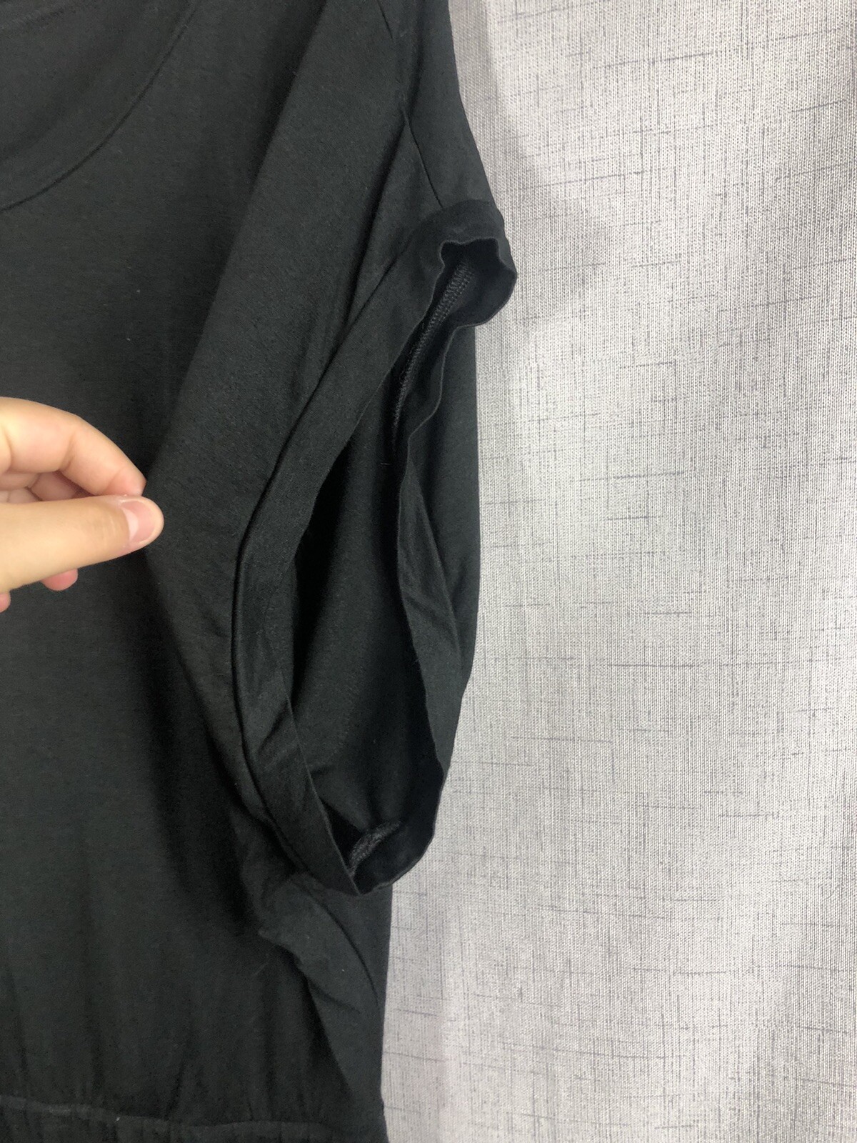 Three Dots Women’s Dolman Sleeve A-line Dress Black Size Small