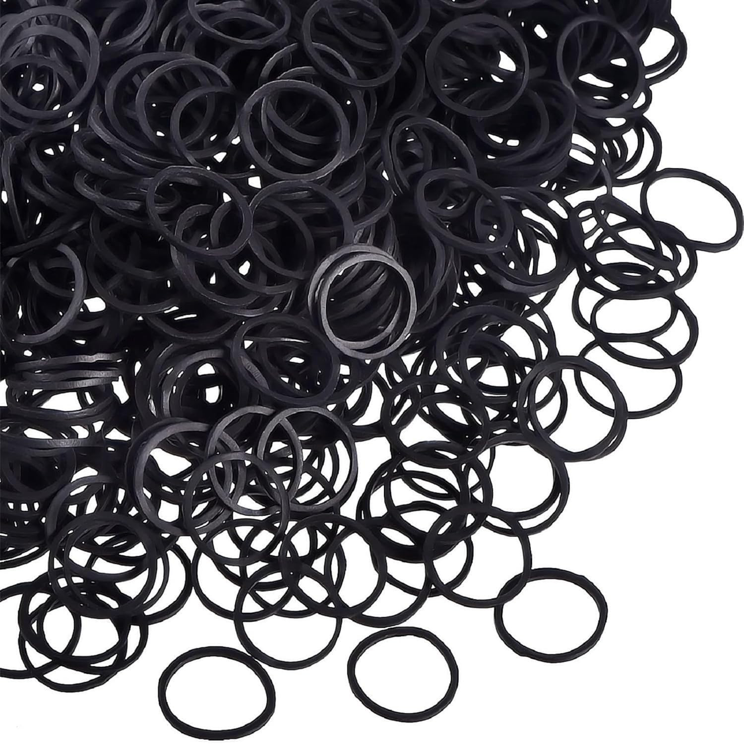 1000 Pcs Mini Rubber Hair Bands 1/2 Soft Elastic Bands for Woman Hair Braids Pon