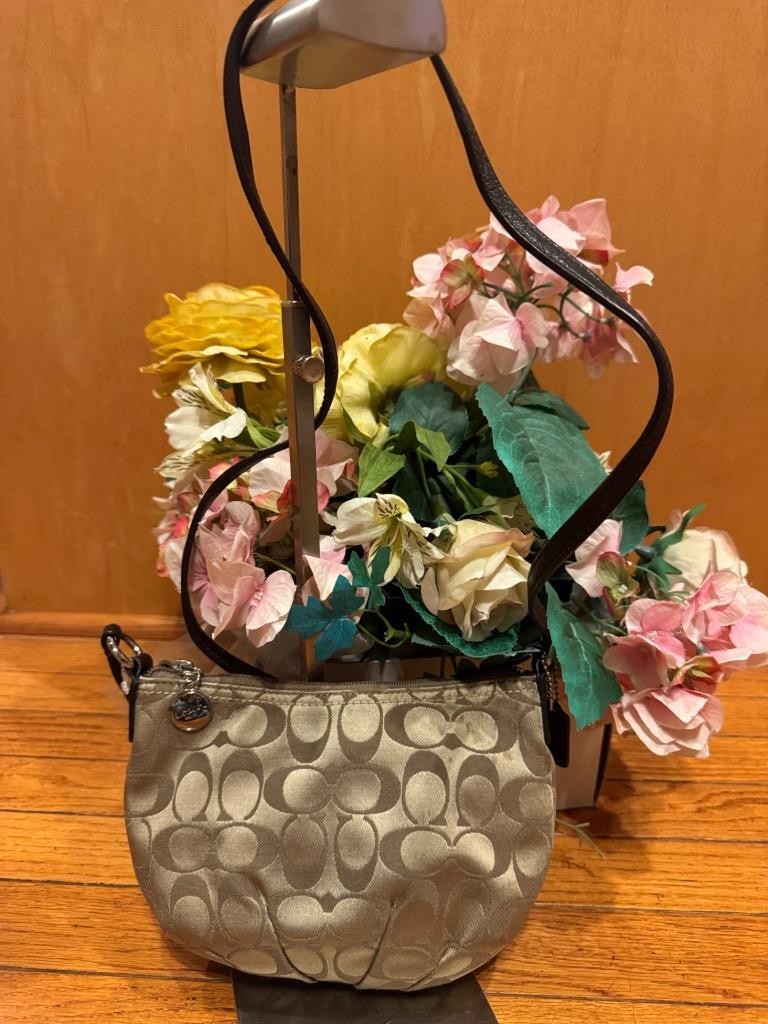 VINTAGE Y2K COACH CC MONOGRAM CROSSBODY BAG PURSE (p900