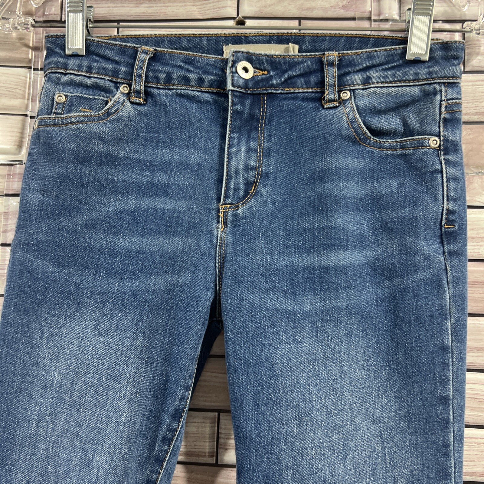 Tractor girls 12 Blue Jeans denim flare leg cotton blend work play school