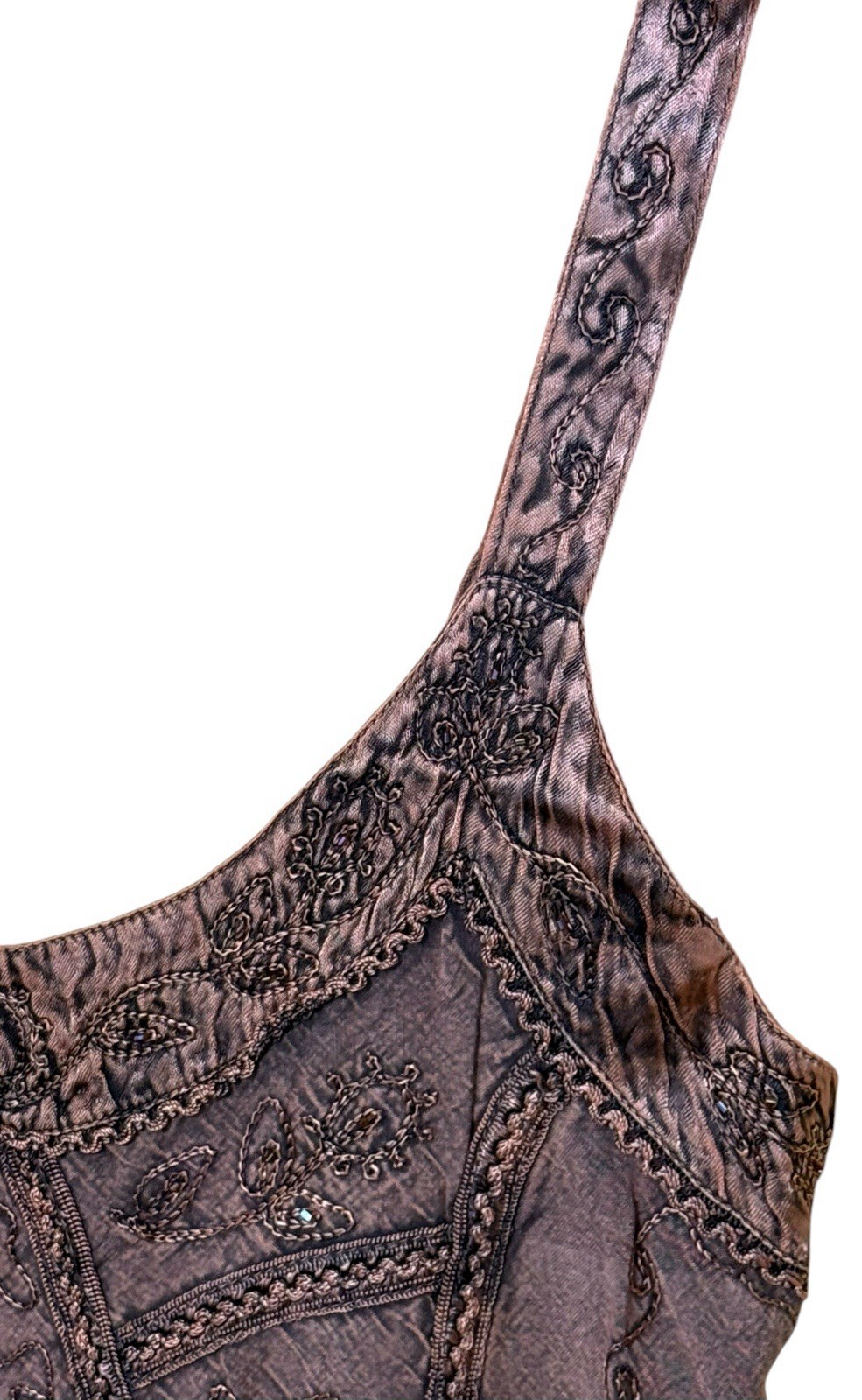 Y2K Beaded Tank Top Size XL