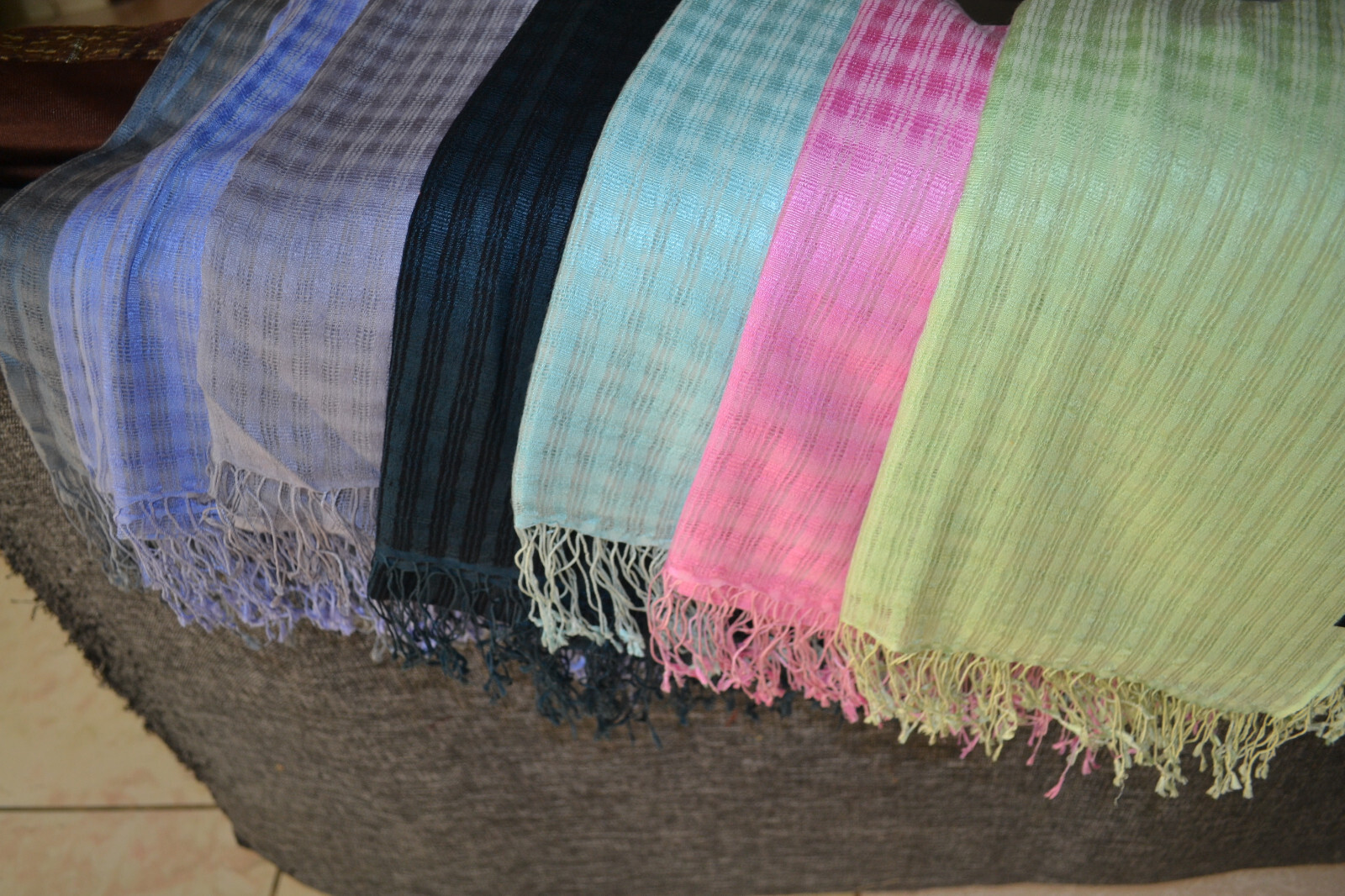 Self Designe rGENUINE Pashmina SILK Cashmere SHAWL 100 X 200 : Color Choice
