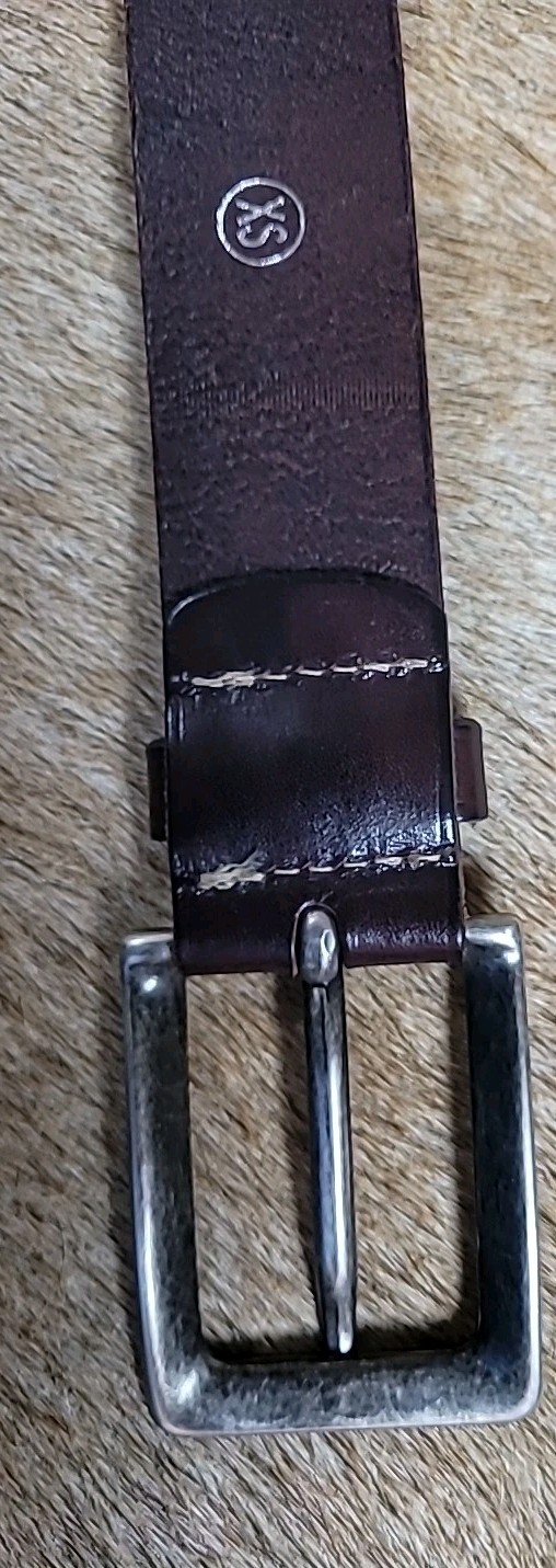 Zanellato Genuine Leather Belt Silver Buckle Made In Italy Size XS
