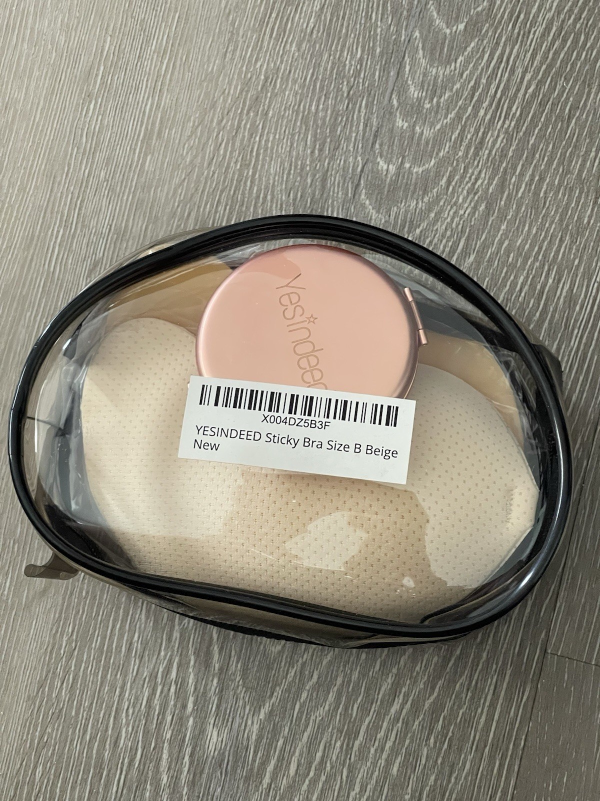 Yesindeed Stick-On Bra Accessory Sticky Inserts Cup B Size S Beige Full