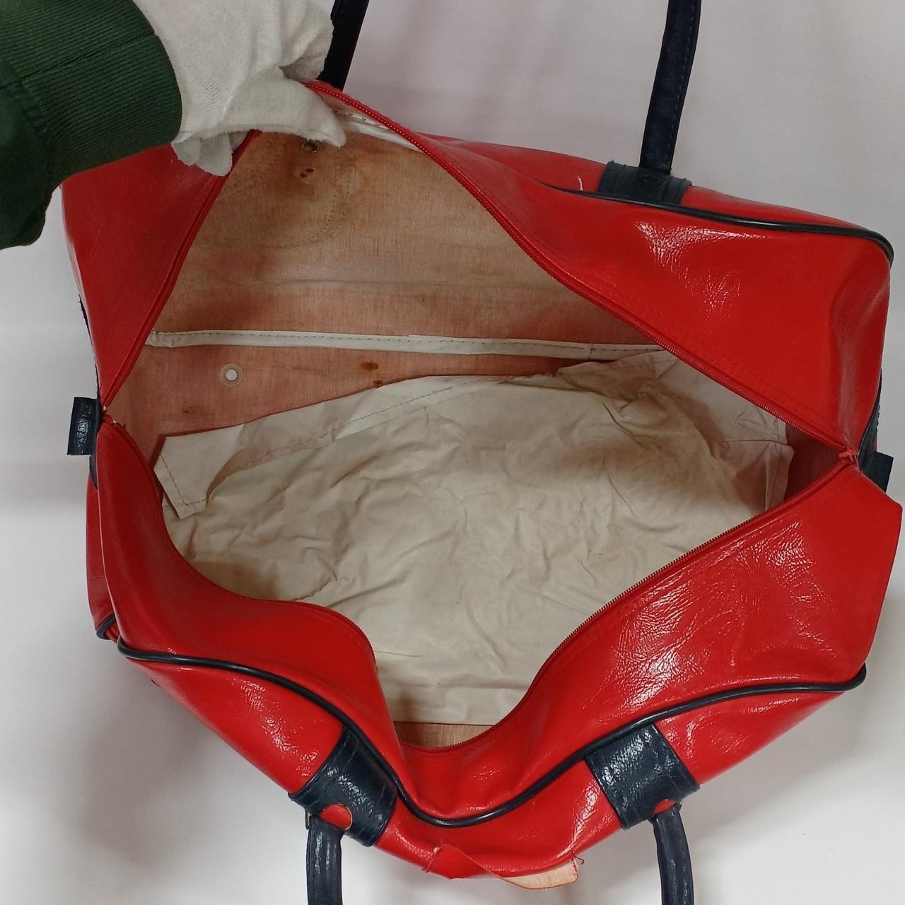 ADIDAS 80s Vintage Sports Bag Red Large 19.7in Vinyl Used