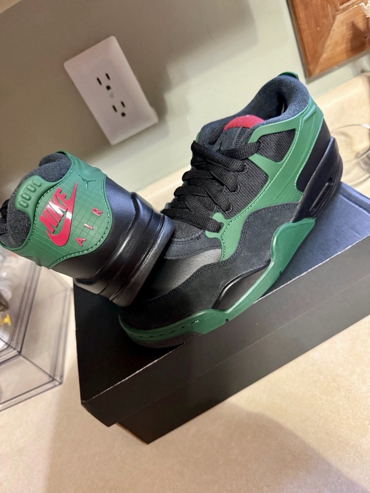 Size 5.5 – Air Jordan 4 RM Black Gorge Green