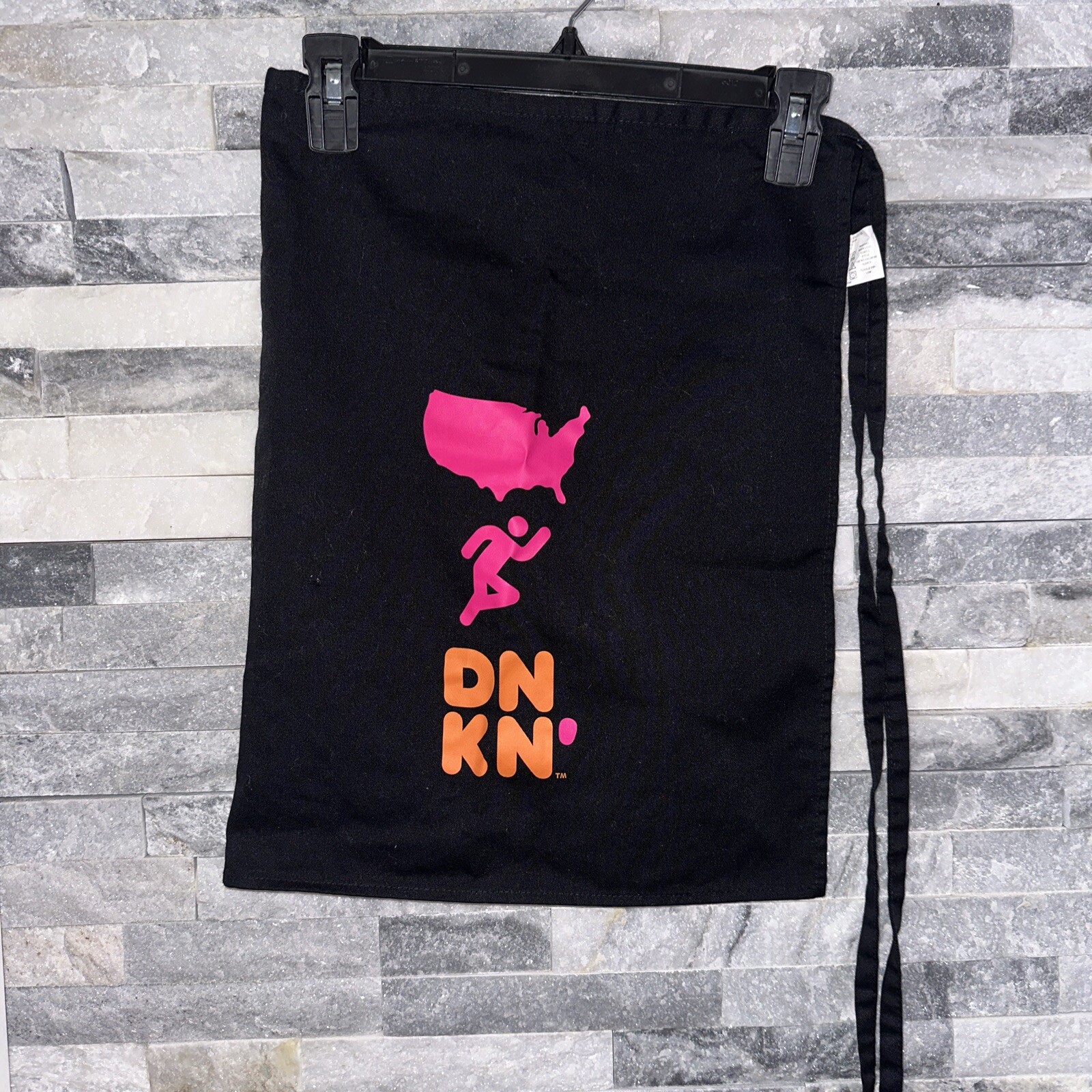 Dunkin Donuts Official Half Apron w/ Iconic Logo America Runs DD Uniform coffee