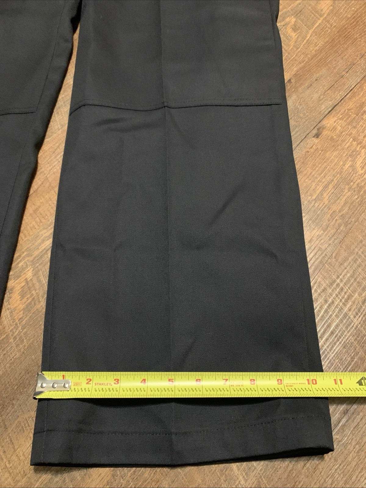 NEW Dickies Mens Twill Work Pants 46×34 Loose Fit Straight Leg Black Double Knee
