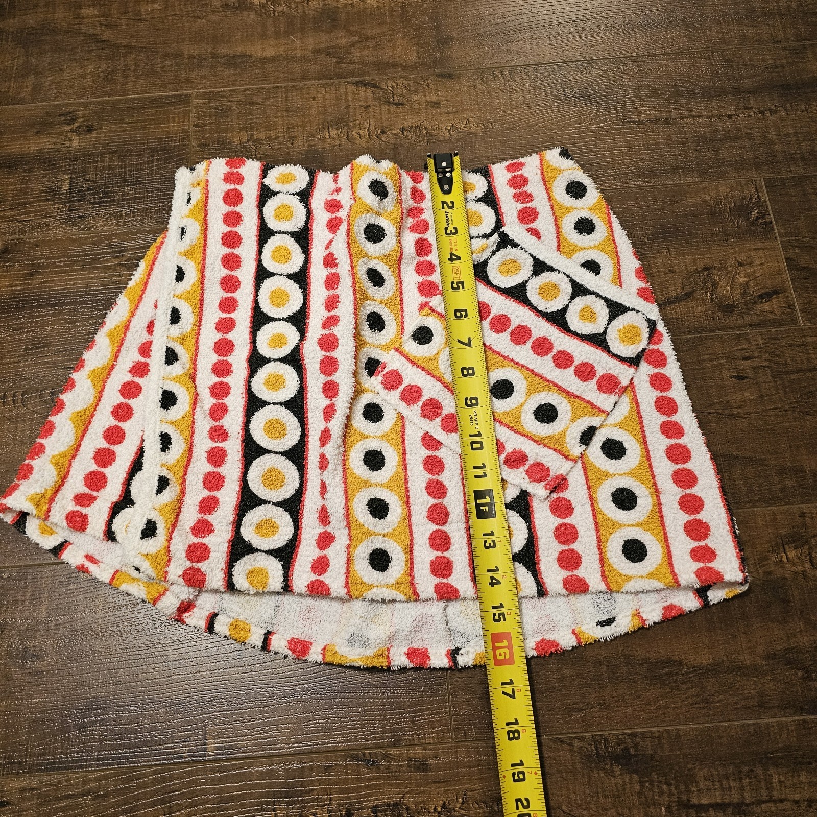 Vintage Terry Cloth Pool Towel Wrap Skirt MCM Beach Cover Up Adjustable Waist
