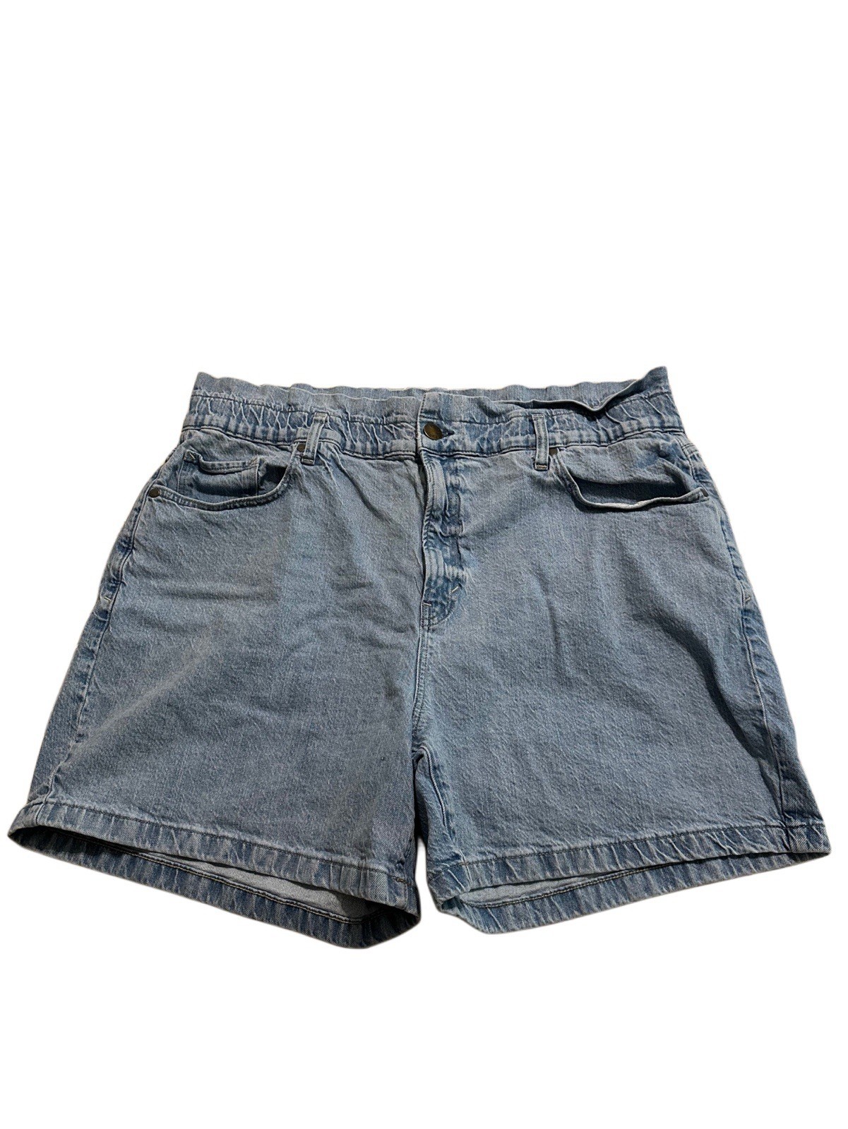 a.n.a. A New Approach Jean Shorts Women’s Plus Size 20W light wash zipper pocket