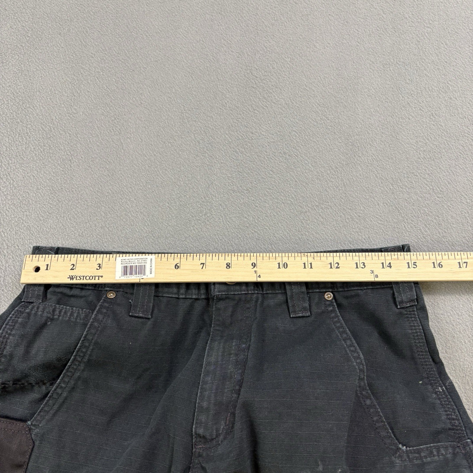 Carhartt Double Knee Cargo Pants Size 30×29.5 in. Black B342 BLK