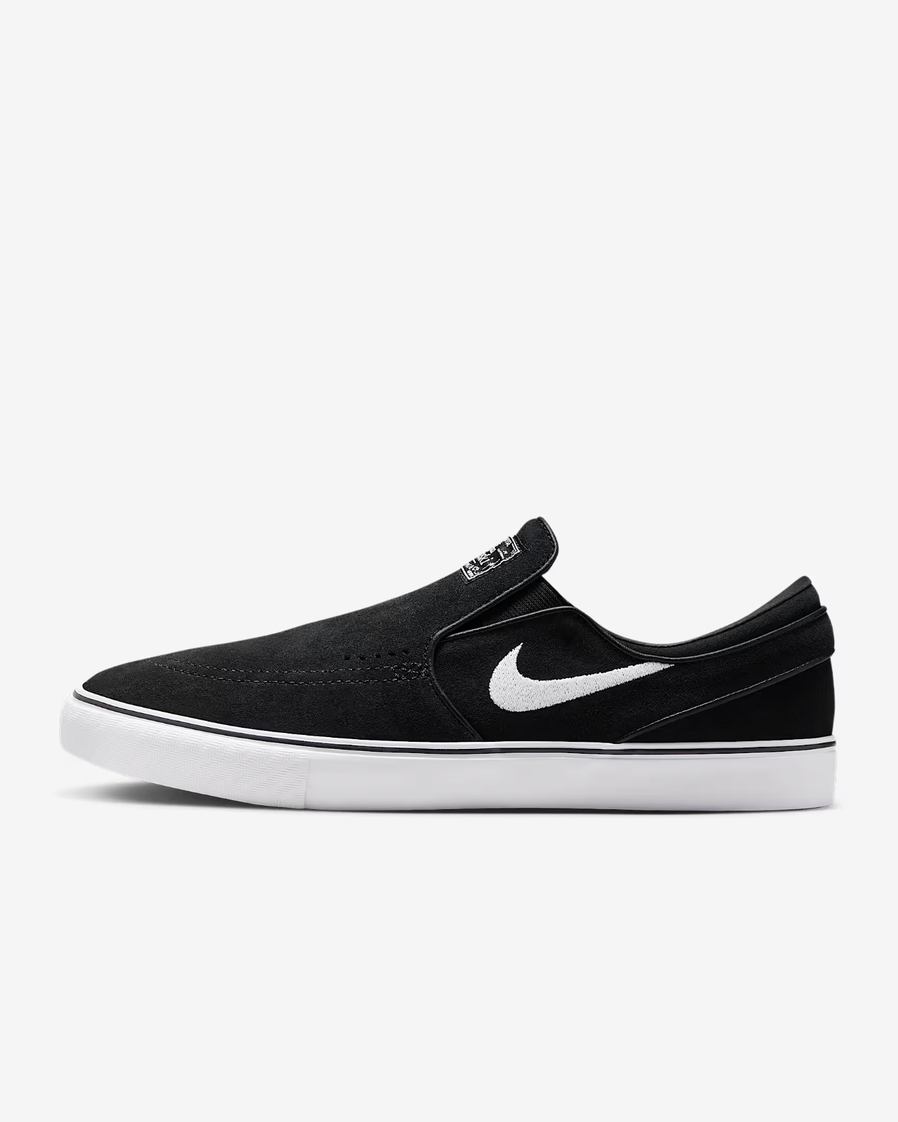 NEW Size 10 Nike Stefan Janoski+ Slip SB Black White FN5893-001