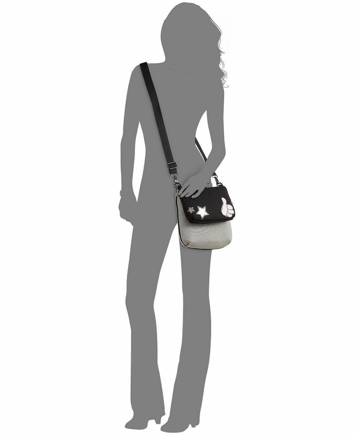 Backpack Handbag 2 in 1 Set LOT Silver Black Plus Crossbody