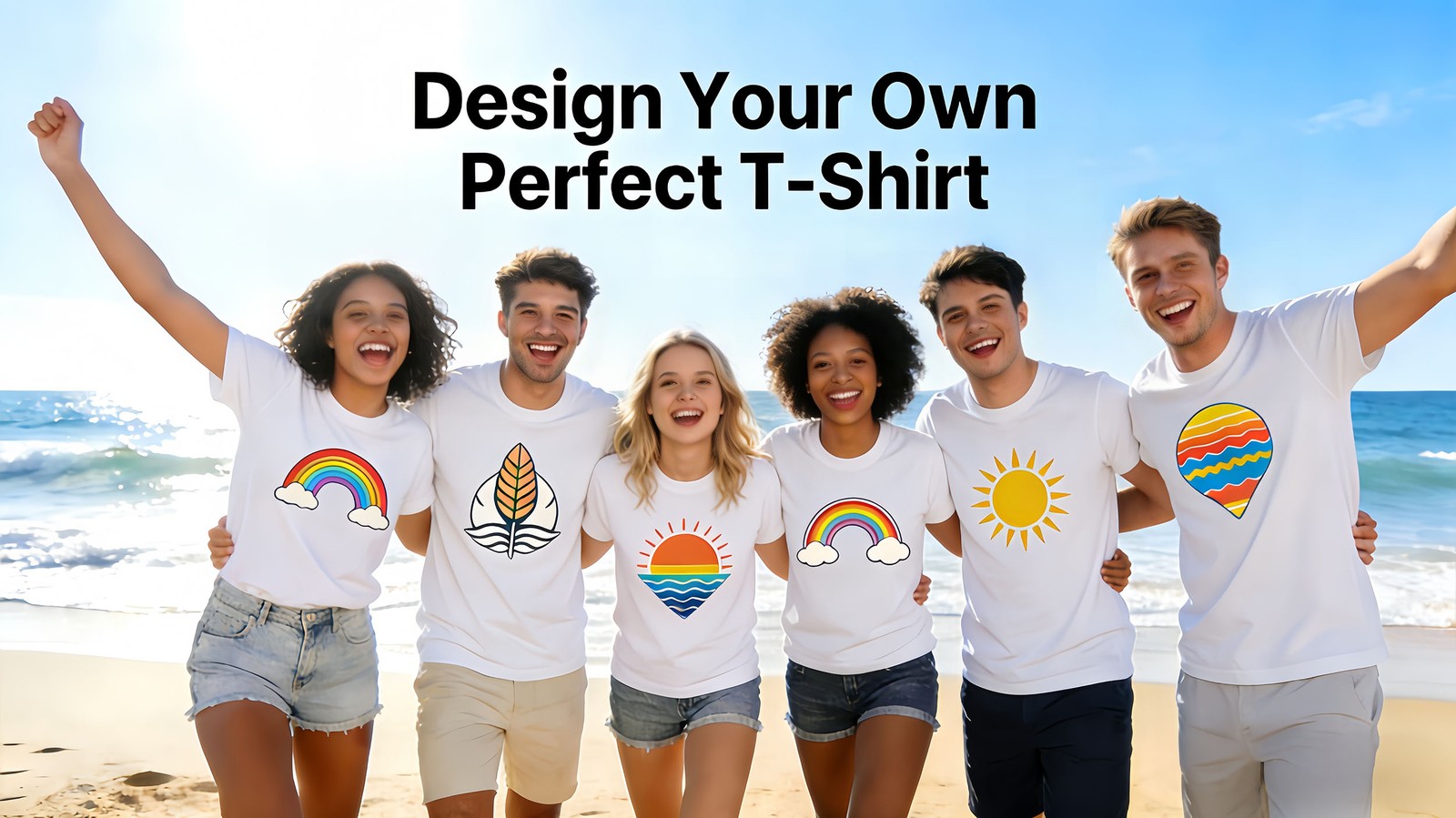 Custom DIY T-Shirt Personalized with Your Logo Text Photo Unisex Short Sleeve