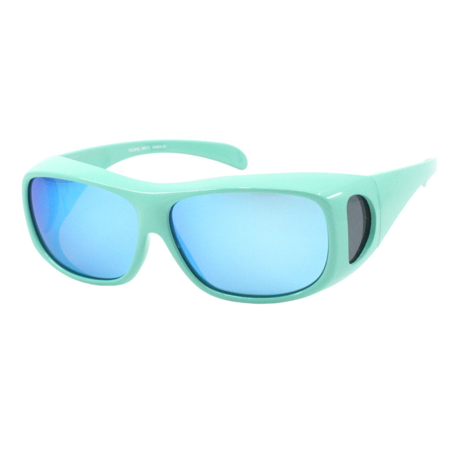 Polarized Lens Fit Over Sunglasses Rectangular Mirror Lens Lightweight Floating