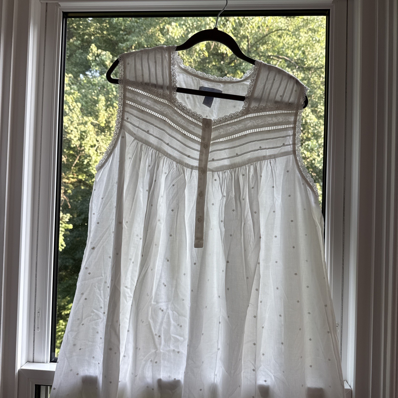 Women’s Vintage Nightgown Erika Taylor Intimates 100% Cotton White Size 2x