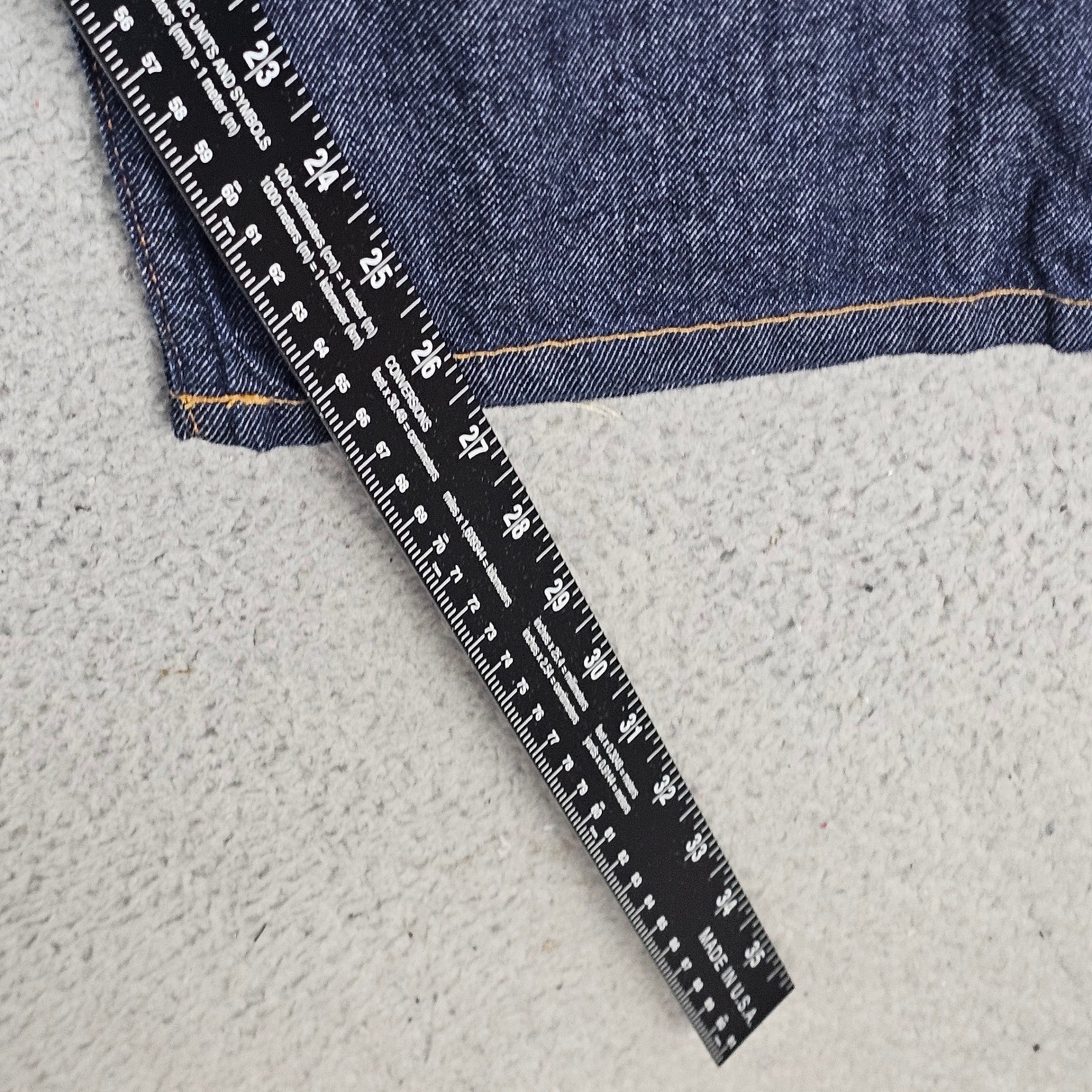 Gustin Jeans Mens 34 Blue Straight Raw Selvedge Denim Made in USA California