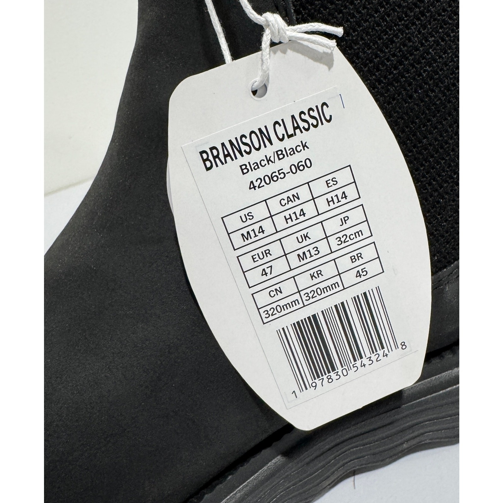 Hey Dude Men’s Branson Classic Boots Black Size 14 NIB #06S