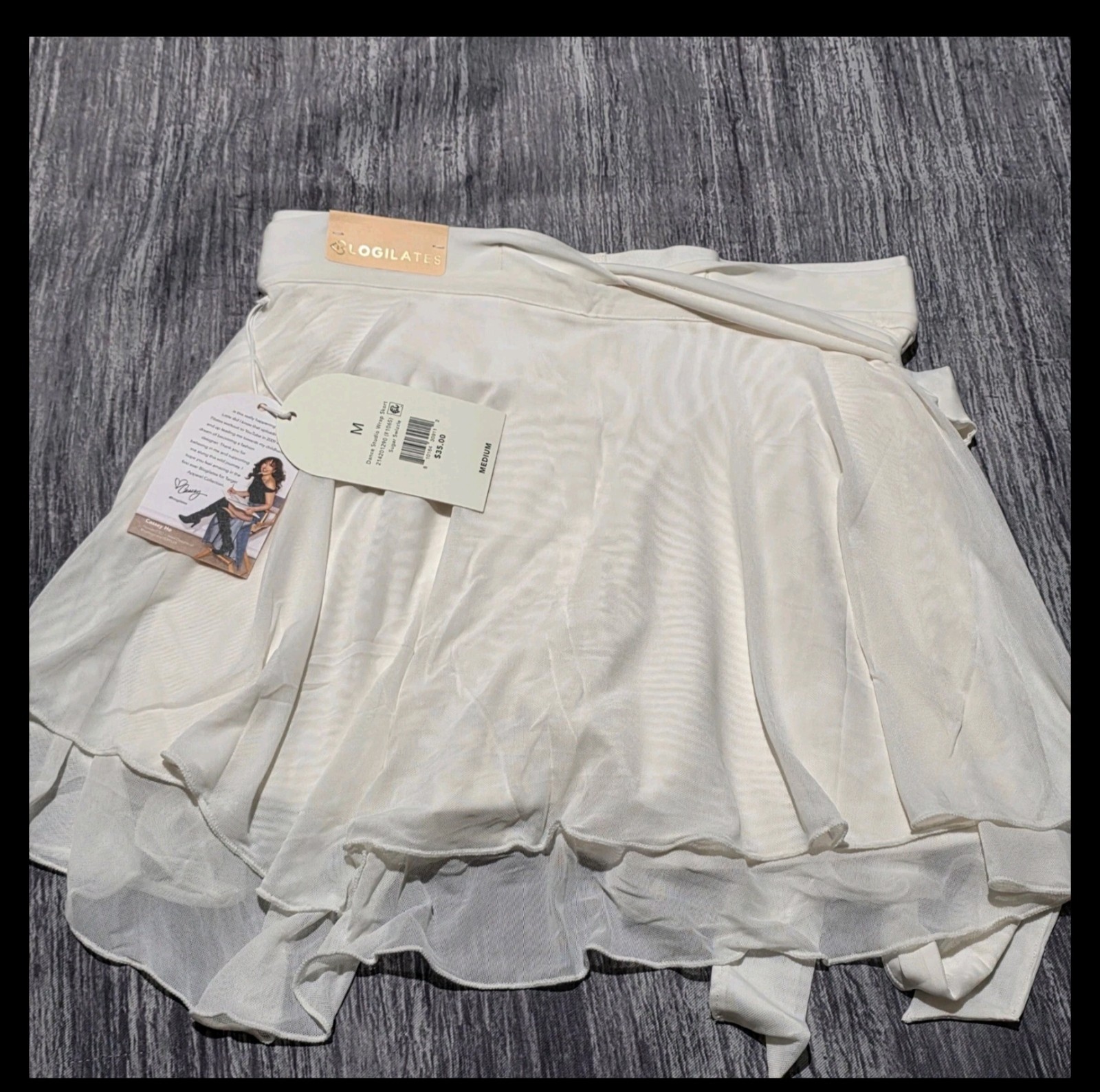 BLOGILATES Sugar Swizzle Dance Studio Wrap Skort Mesh Ballet Activewear Medium
