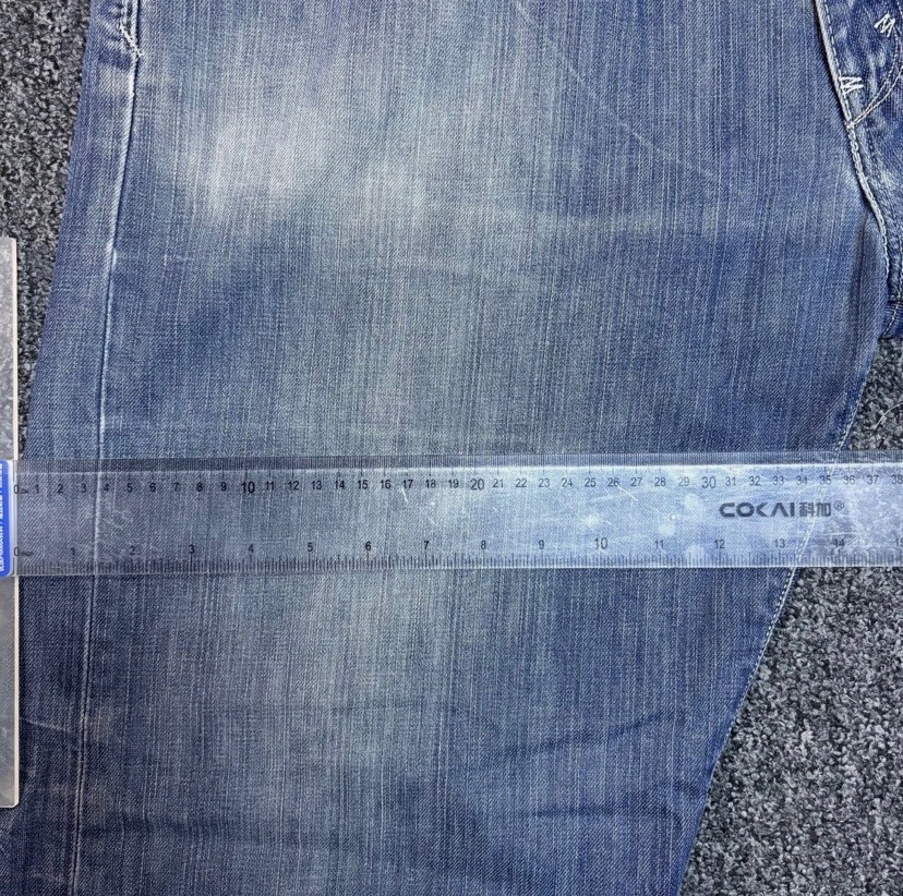 Vintage Levi’s 569 Loose Straight Jeans W38 L32 Blue Denim Cargo Pockets